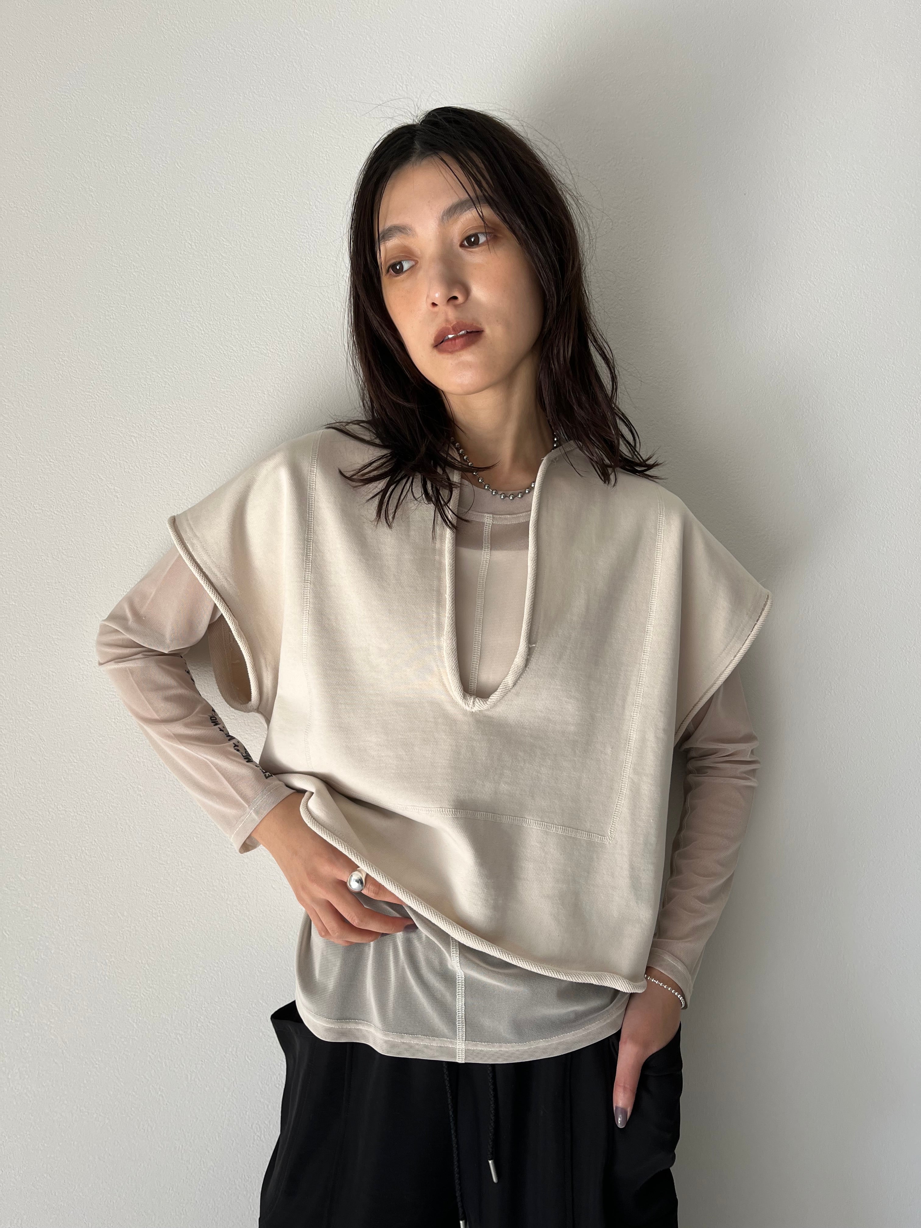 【AGAWD】キーネックスウェットベスト/2225-6695