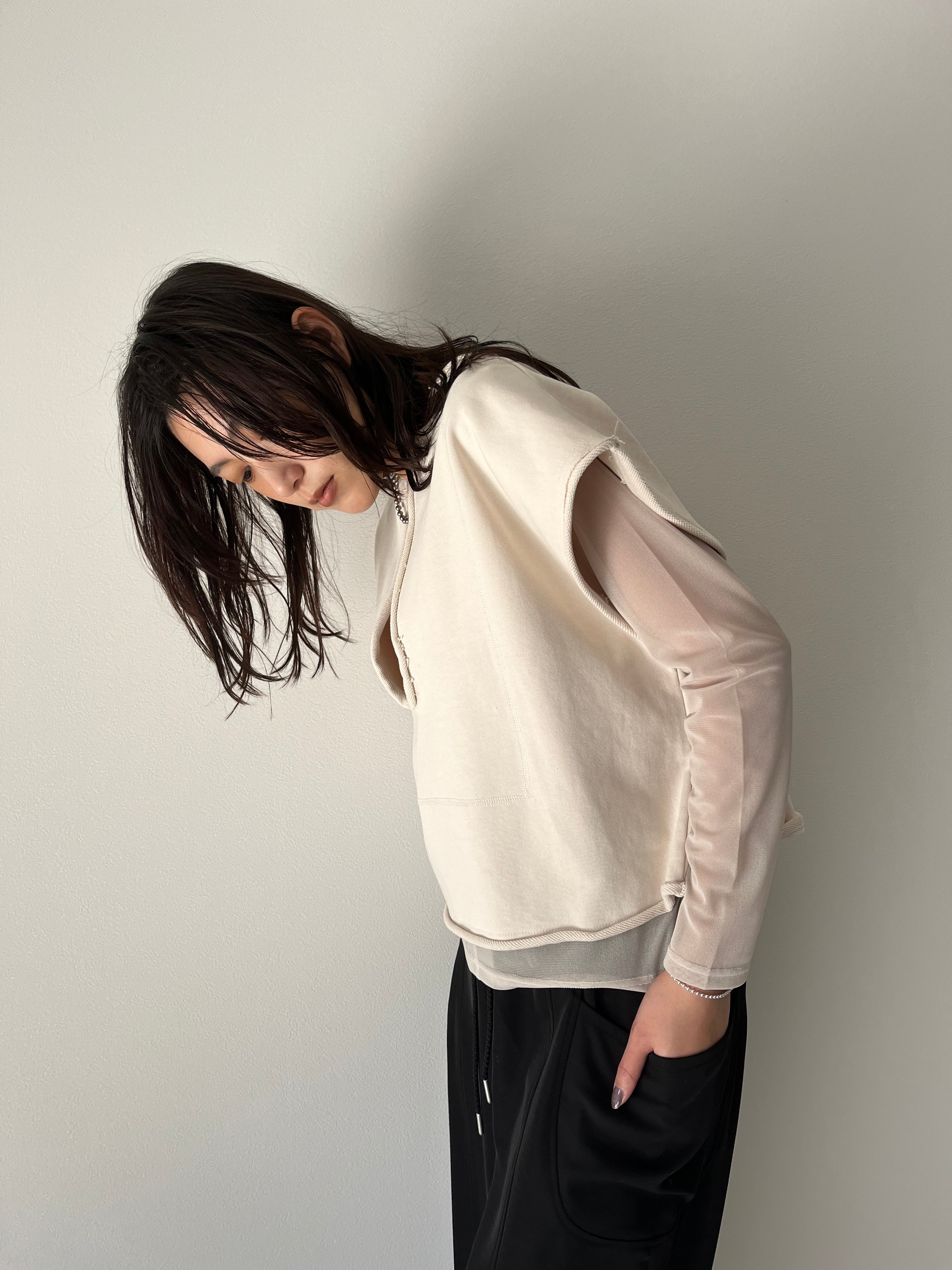 【AGAWD】キーネックスウェットベスト/2225-6695