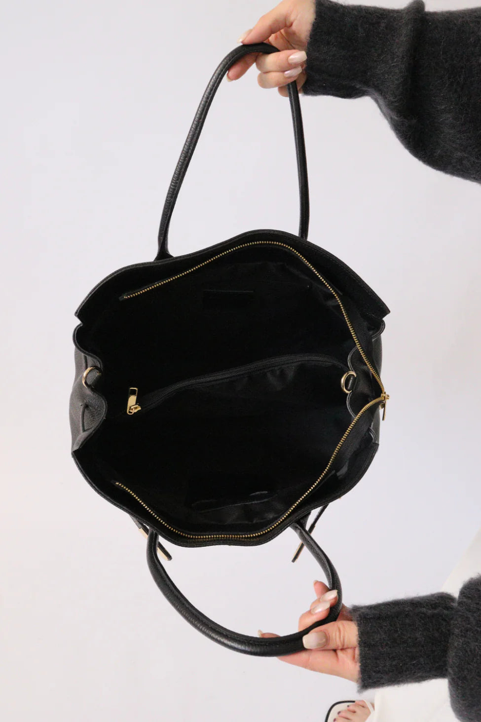 【MILLELA FIRENZE】金具付きレザートートバッグ/10280522