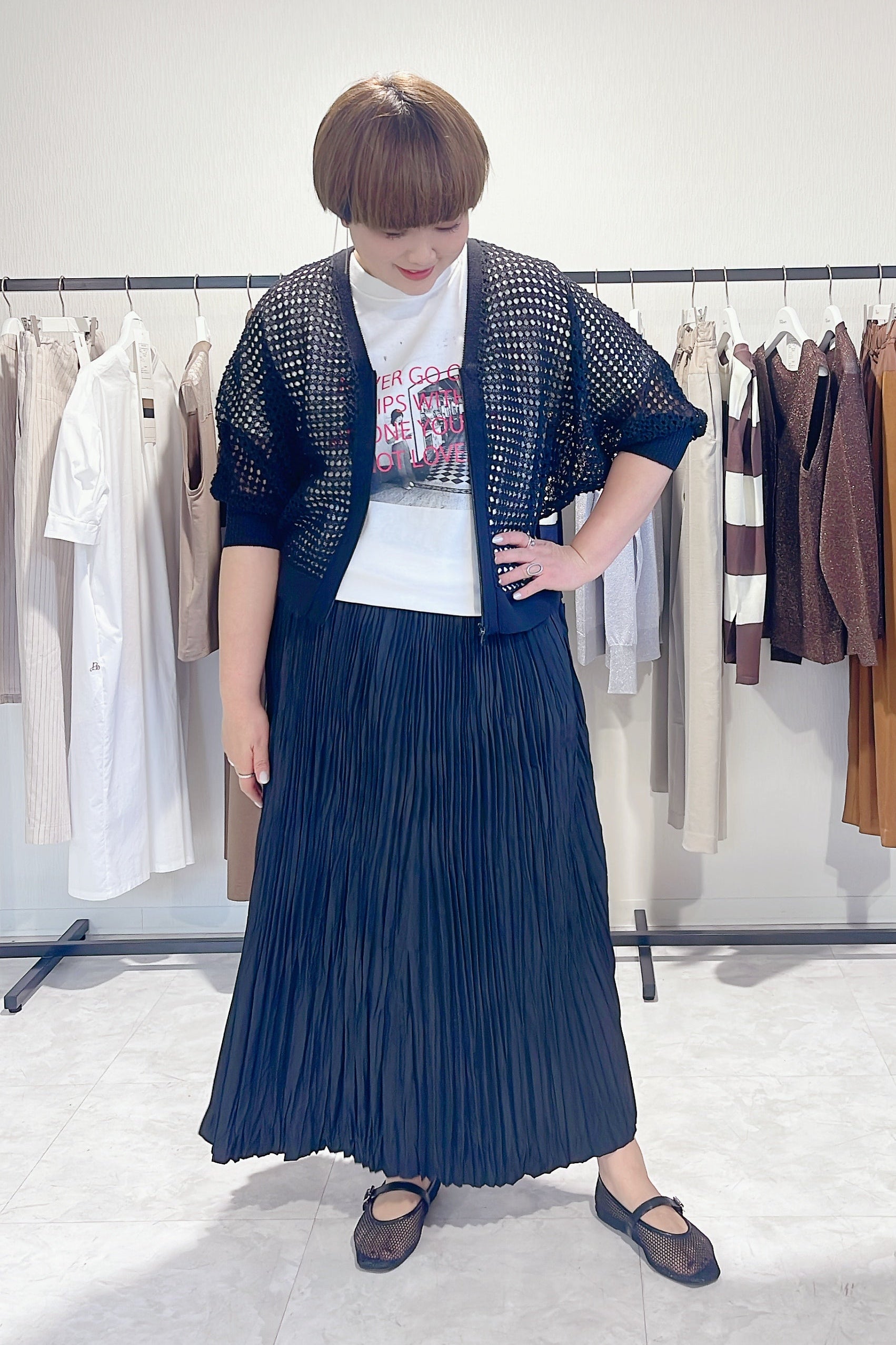 【Ordinary】ランダムプリーツマキシスカート/BO26-522K