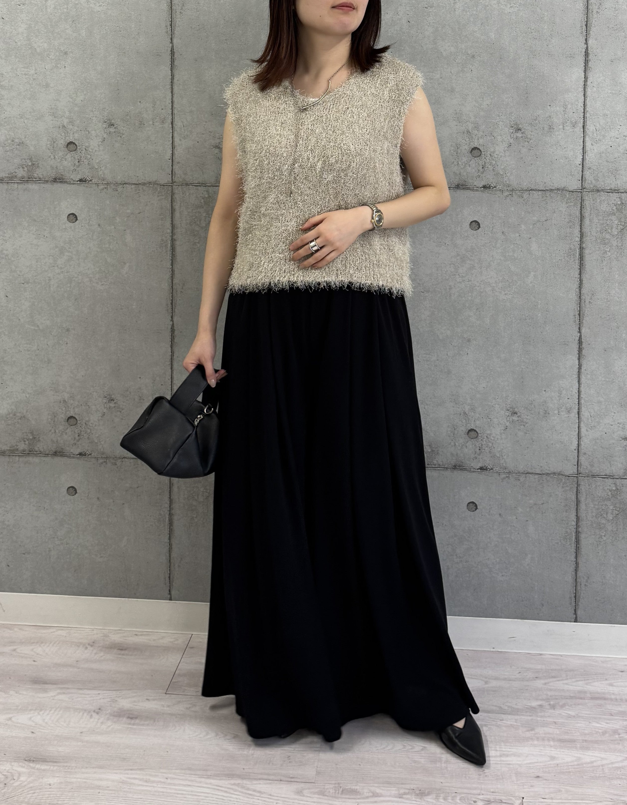 【ROSIEE】タック入りワイドイージーパンツ/R810315