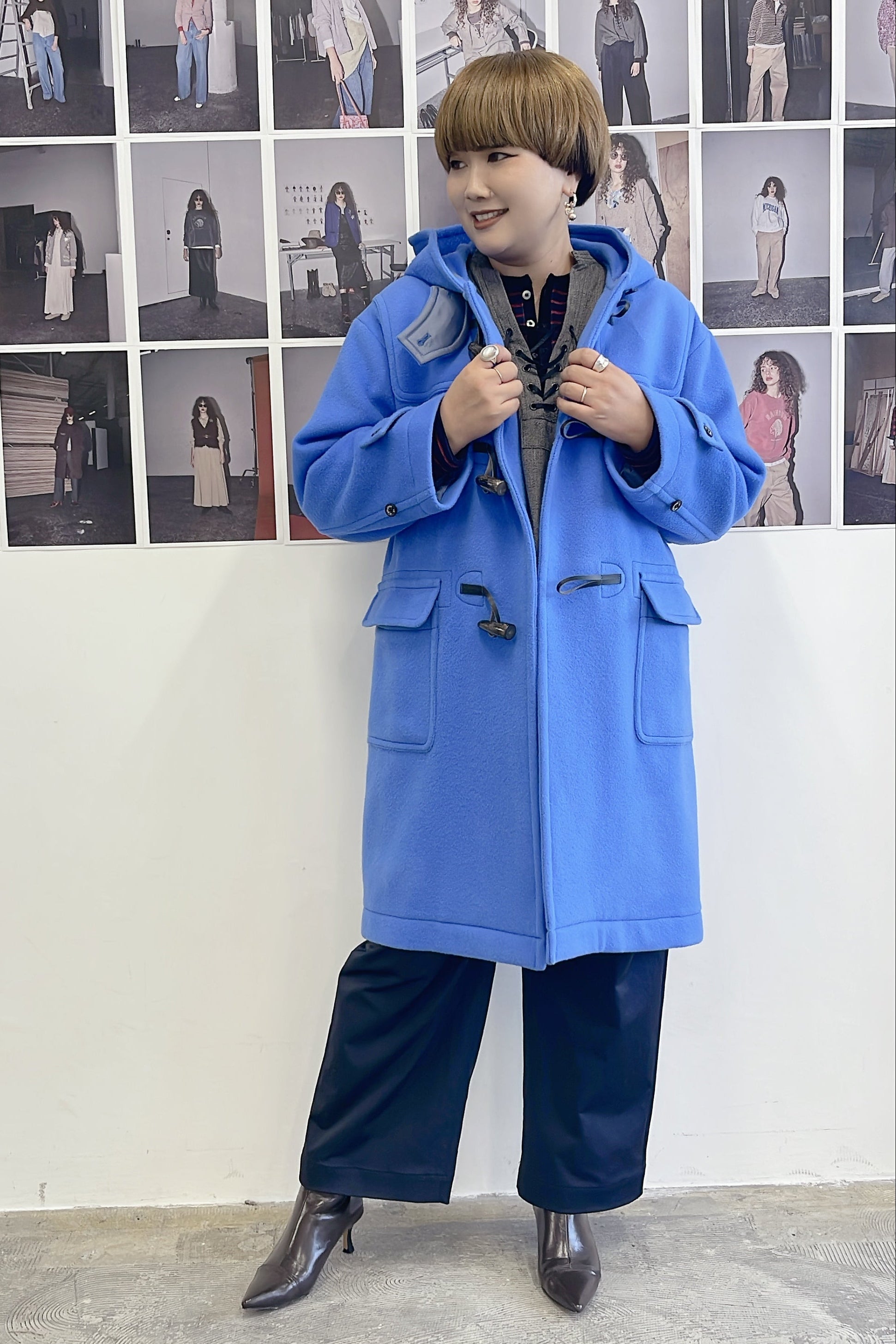 【LE MÉLANGE】ヴィンテージサテンイージーパンツ/8653502
