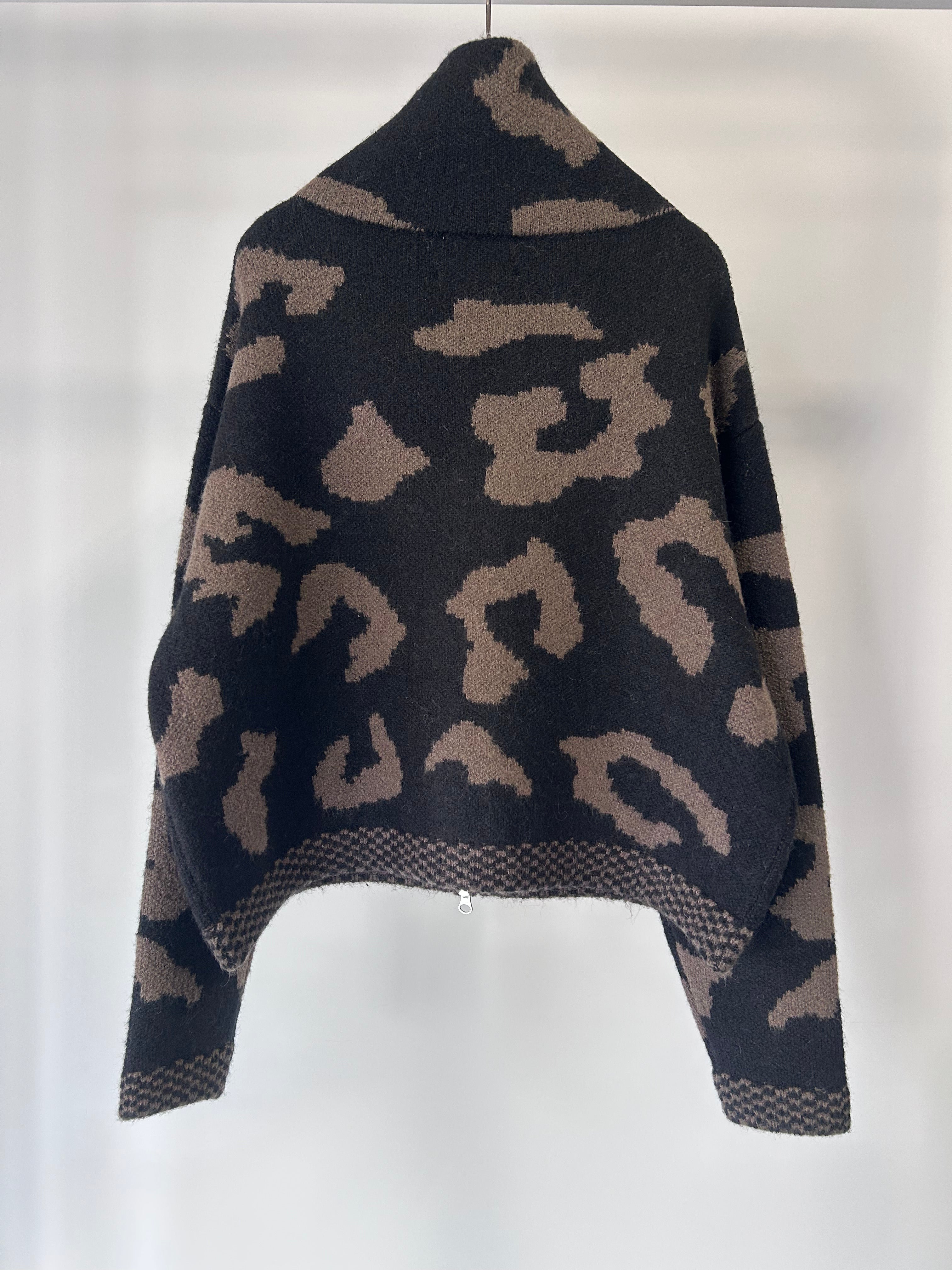 【MARGAUX VINTAGE】ジャガードニットブルゾン/MG KN-25130-A