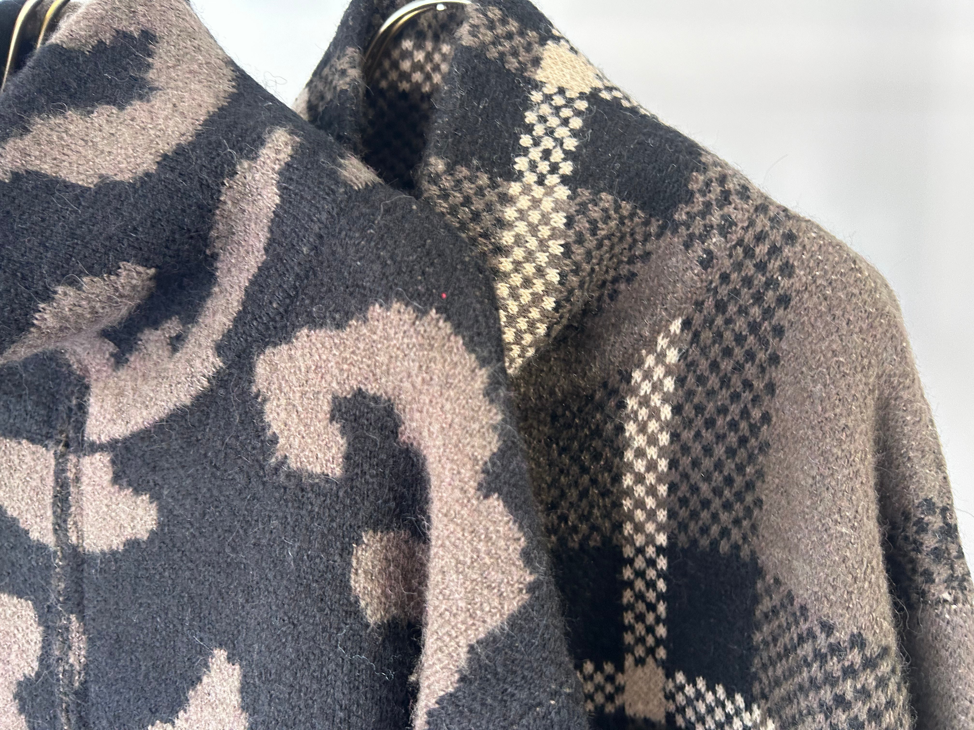 【MARGAUX VINTAGE】ジャガードニットブルゾン/MG KN-25130-A