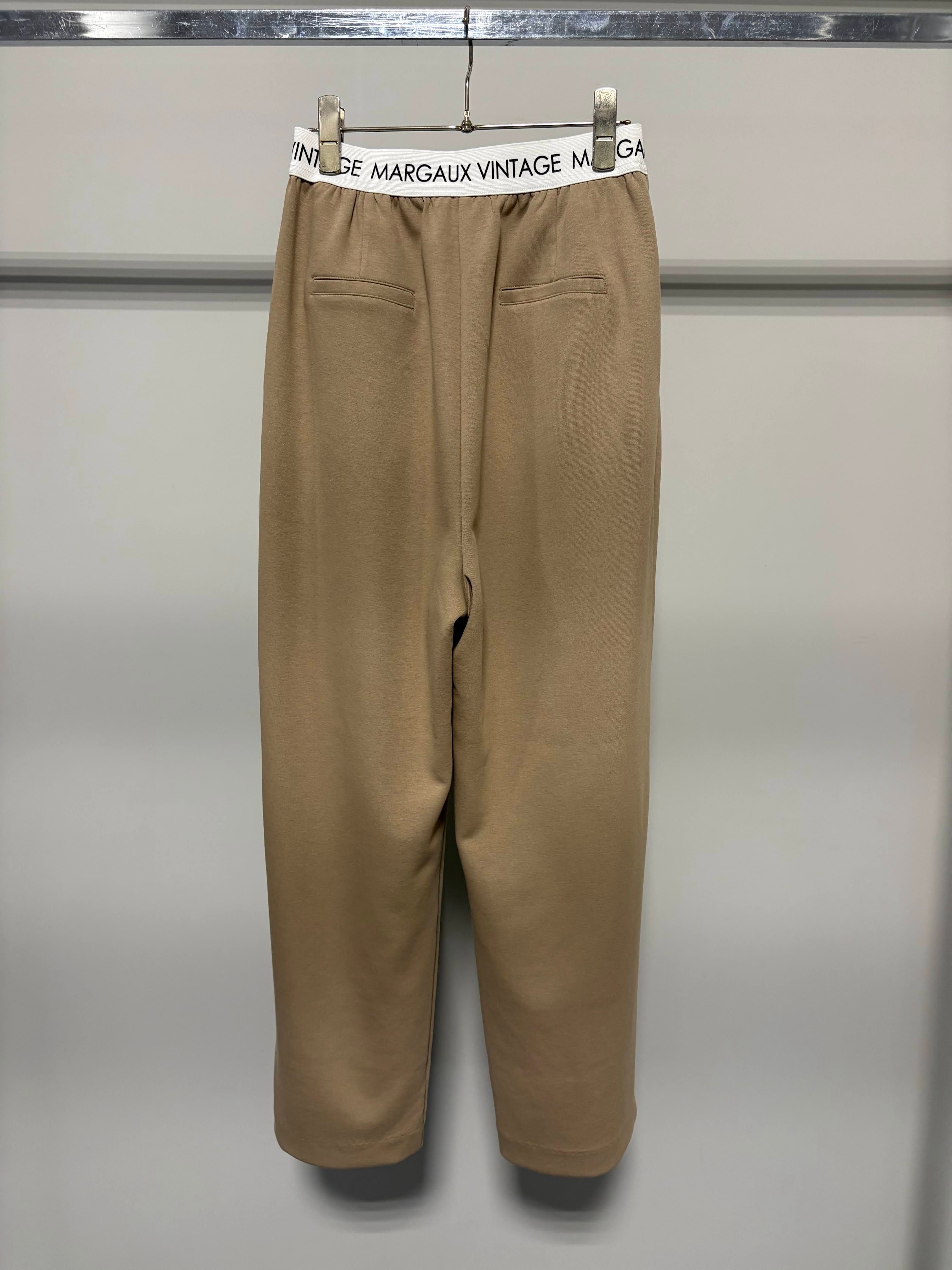 【MARGAUX VINTAGE】ロゴウエストタックパンツ/MG PT-26141-A