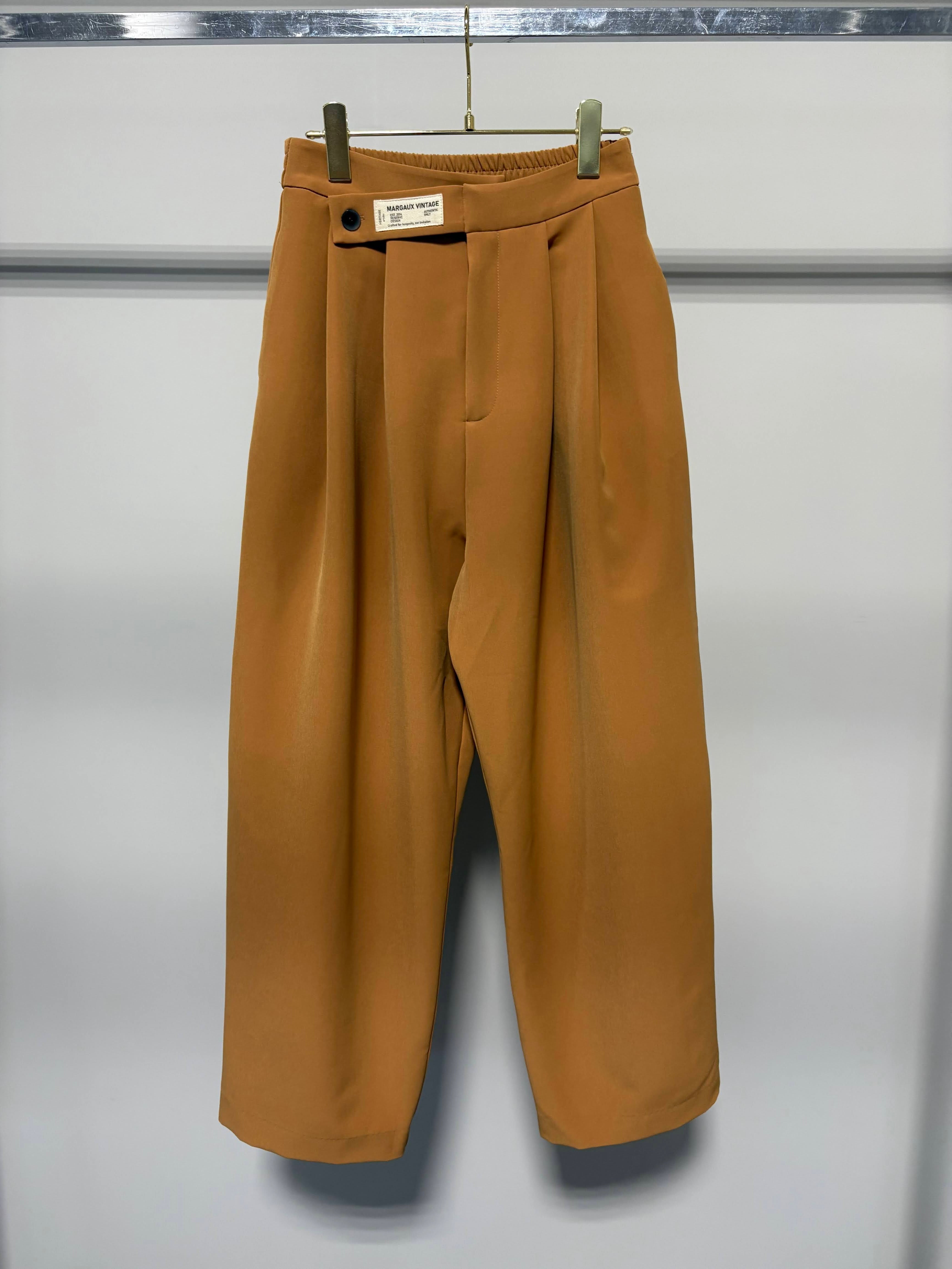 【MARGAUX VINTAGE】ウエストデザインタックパンツ/MG PT-26126-A