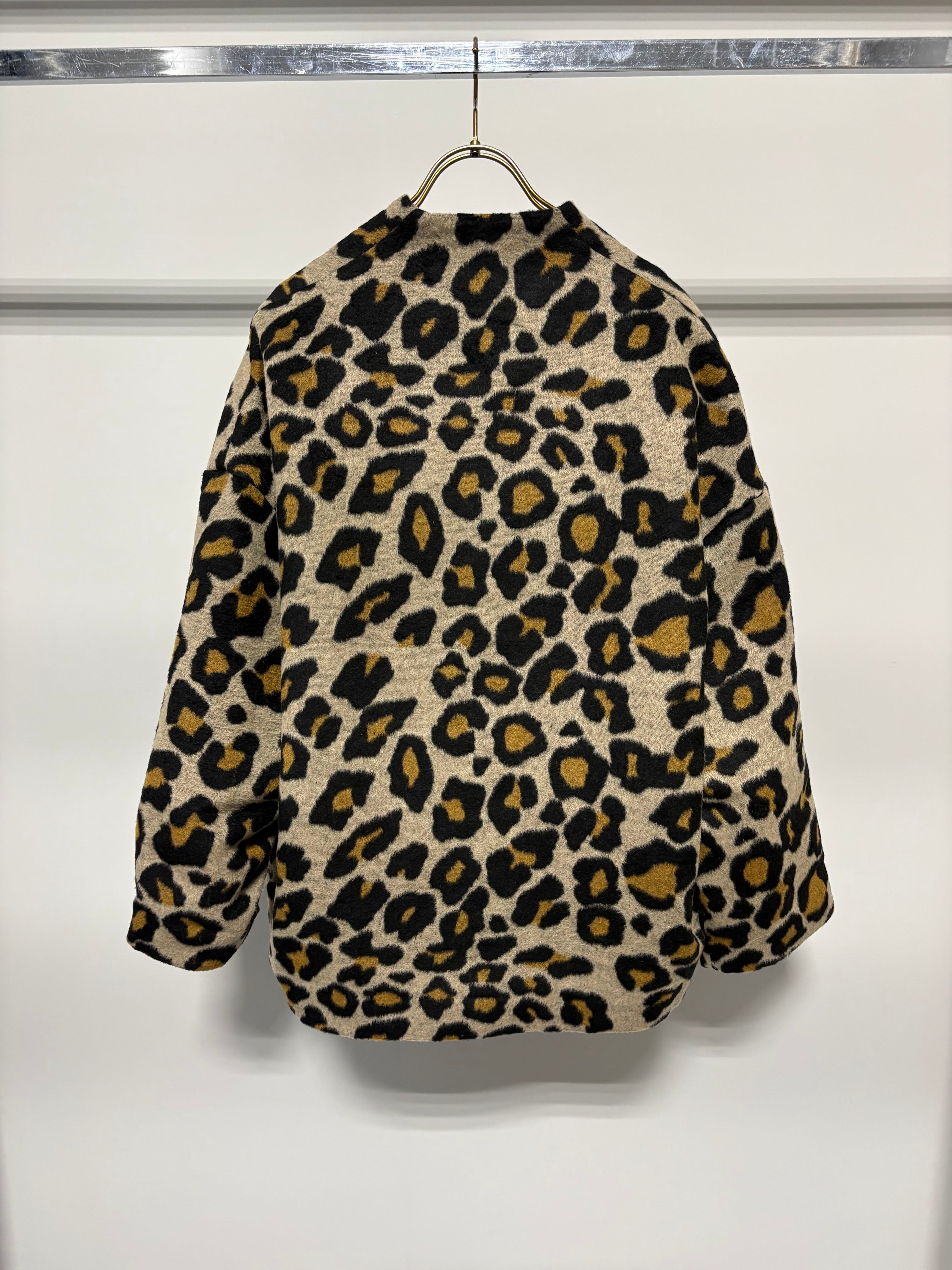 【MARGAUX VINTAGE】シャギージップアップコート レオパード/MG CO-26128-A