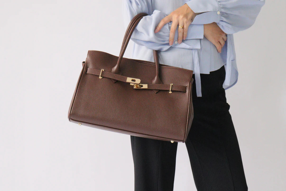 【MILLELA FIRENZE】金具付きレザートートバッグ/10280522