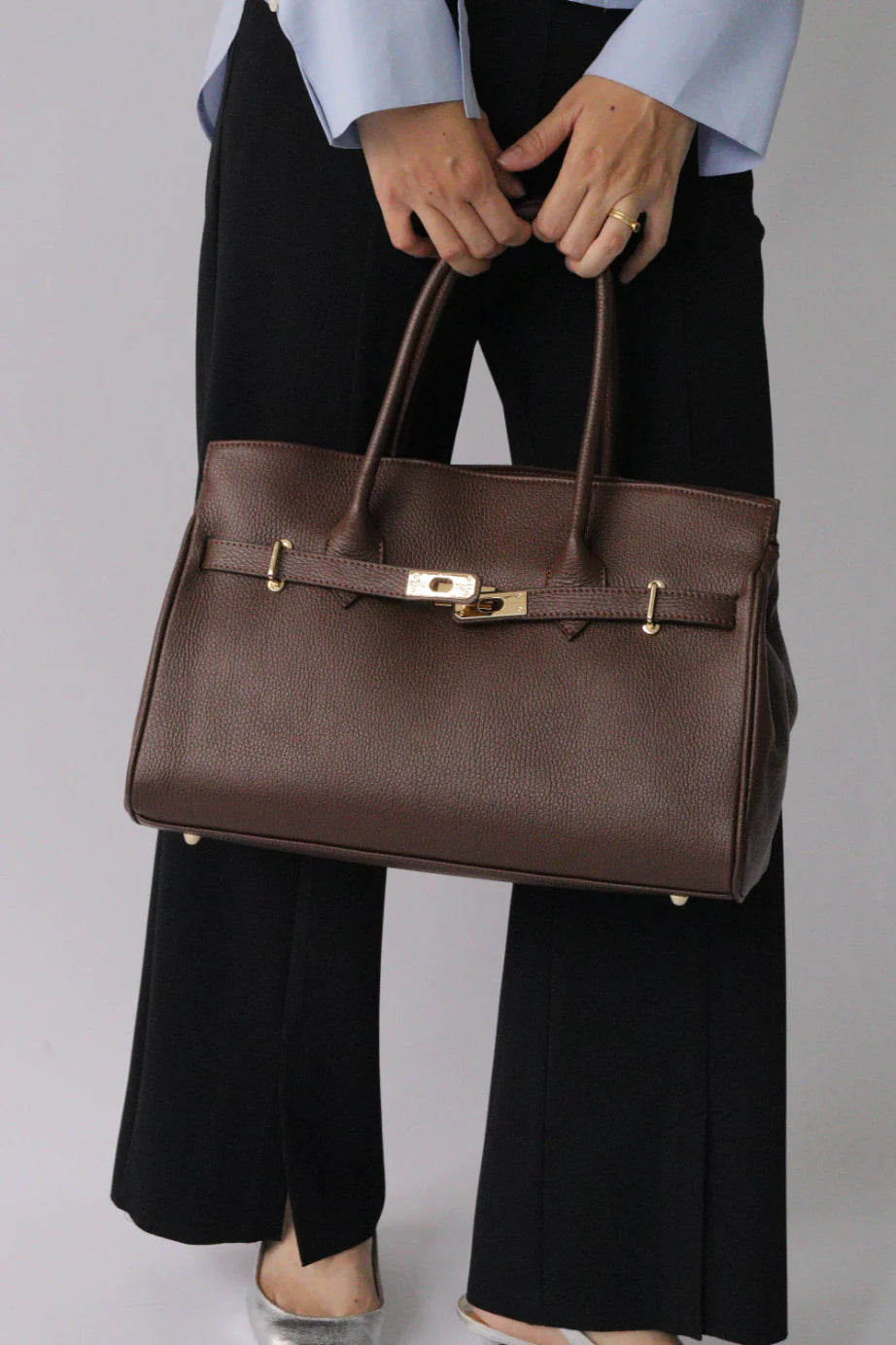 【MILLELA FIRENZE】金具付きレザートートバッグ/10280522