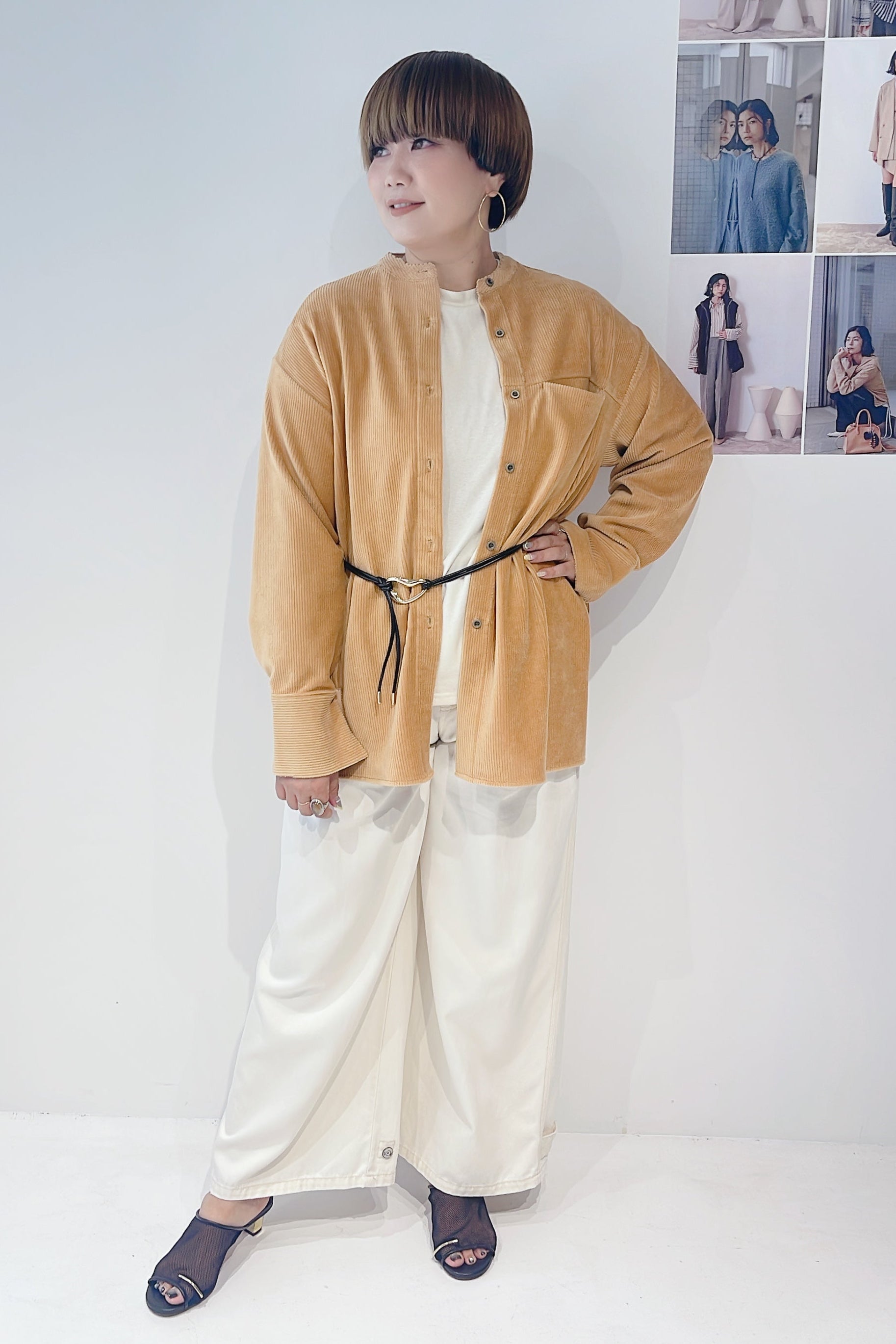 【CHIGNON】ウォッシュドタックワイドパンツ/3855-279BT