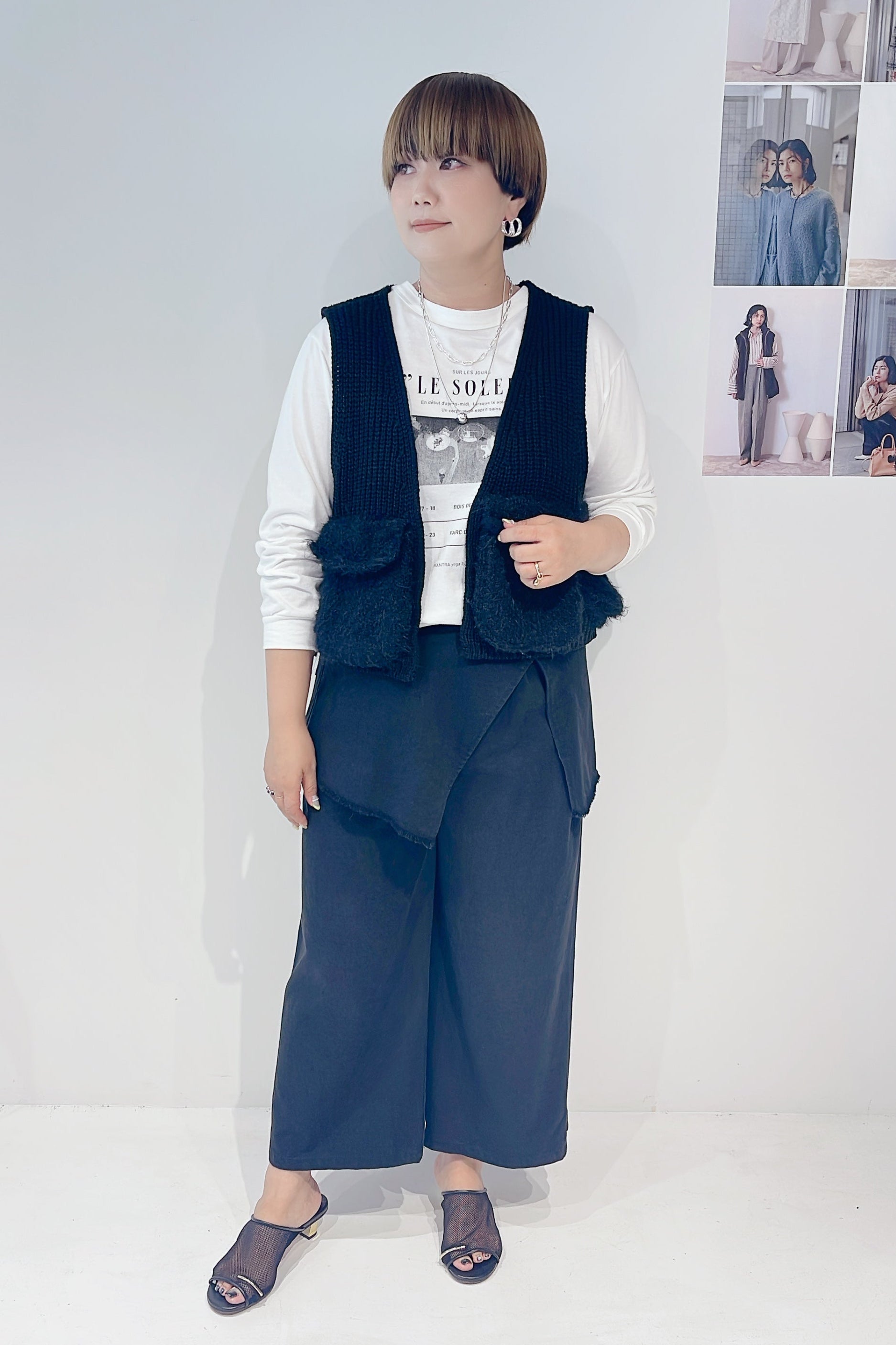 【CHIGNON】コットンブレンドタックパンツ/3855-281BT
