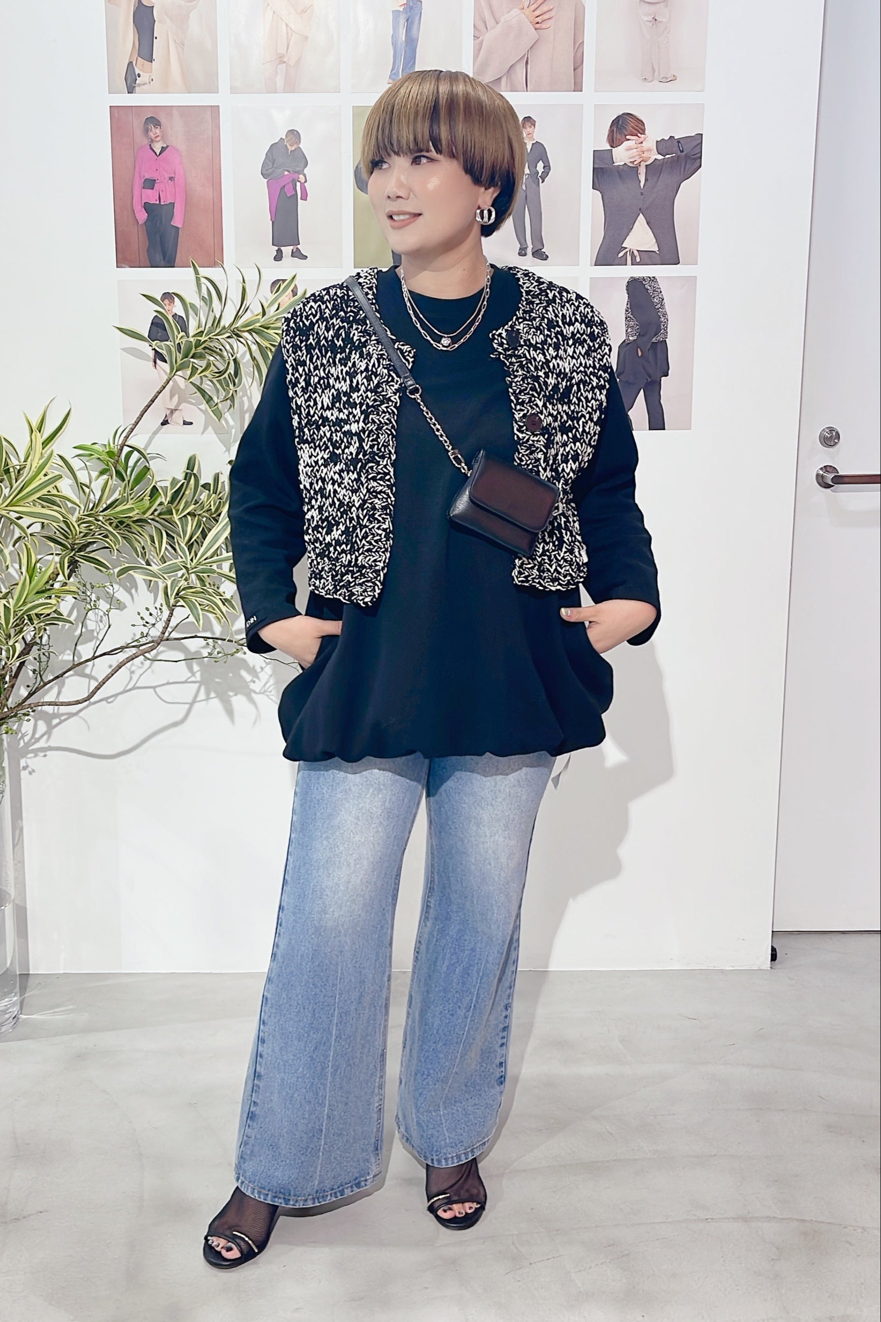 【YENN】ルーズフィットフレアパンツ/Y254-31131