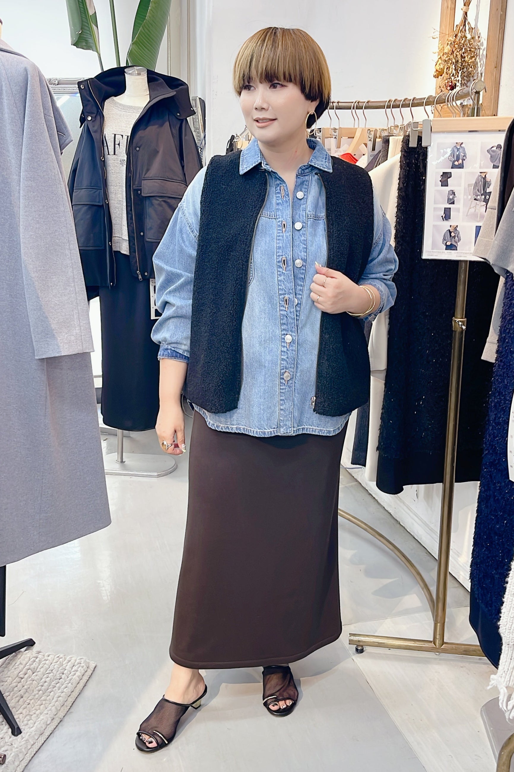 【cafune】デニムオーバーシャツ/35933