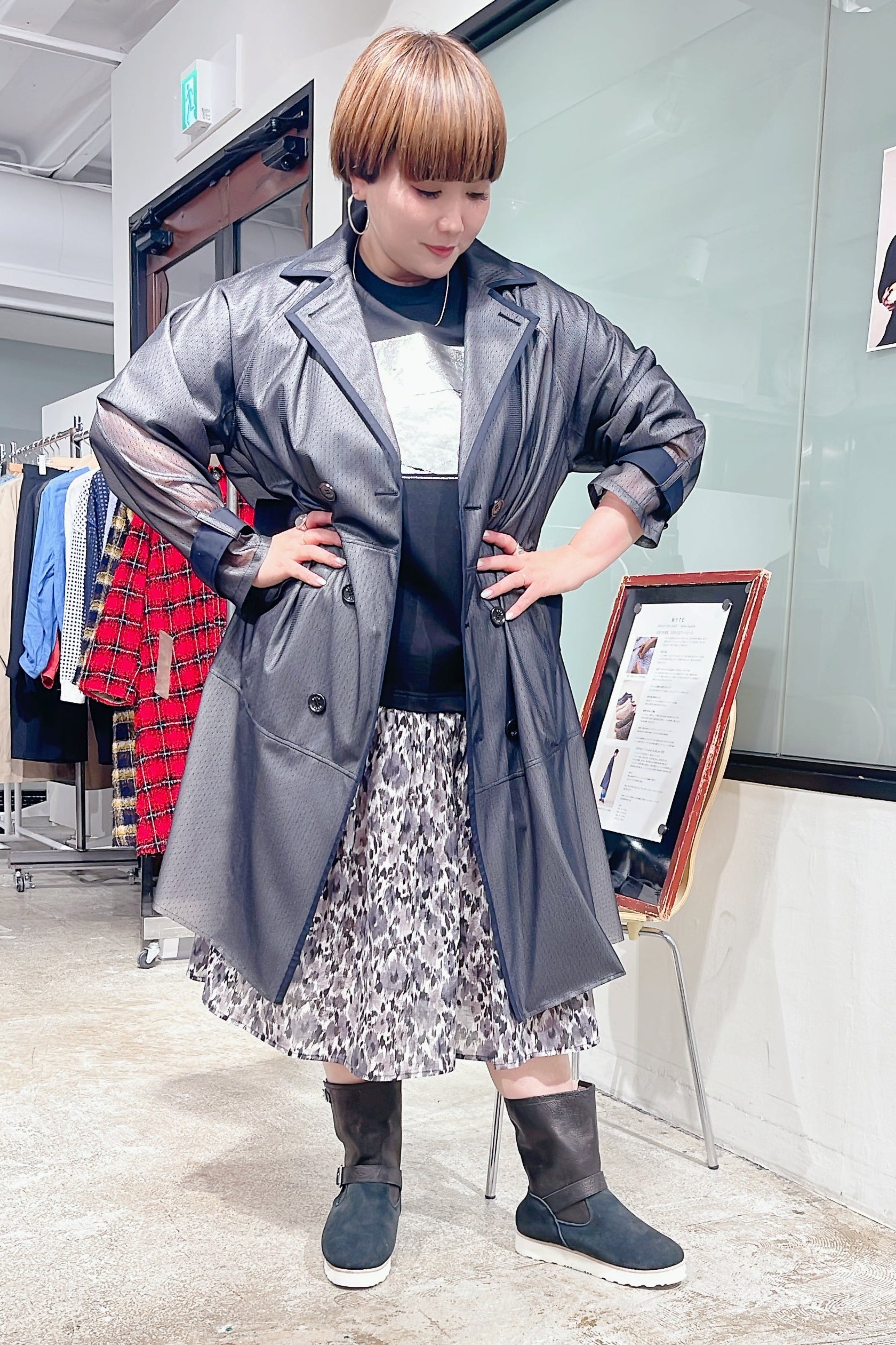 【WYTE】シアーレイヤード3Lトレンチコート/11-12420