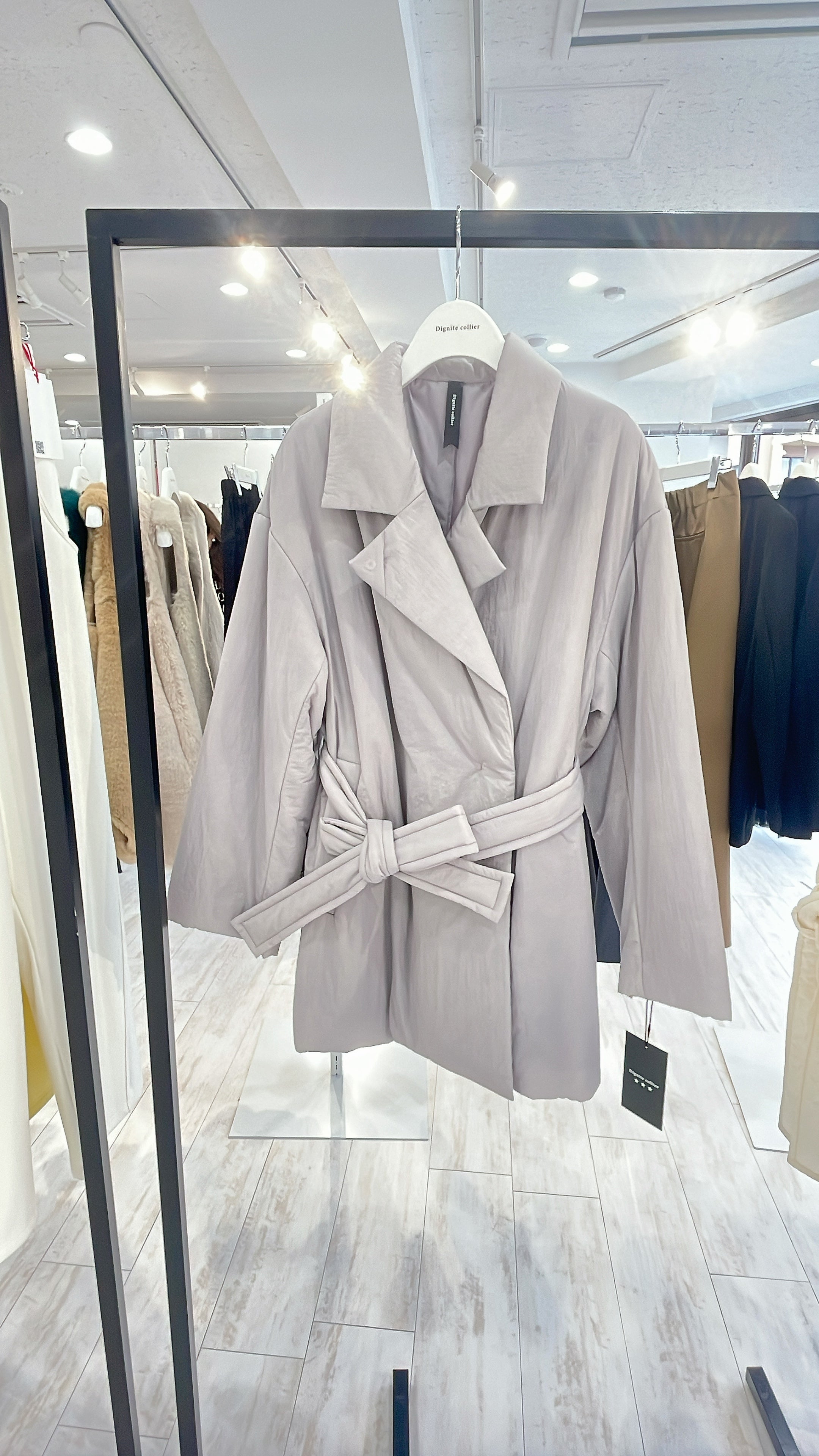 【Dignite collier】キルティングミドルコート/ 80243517