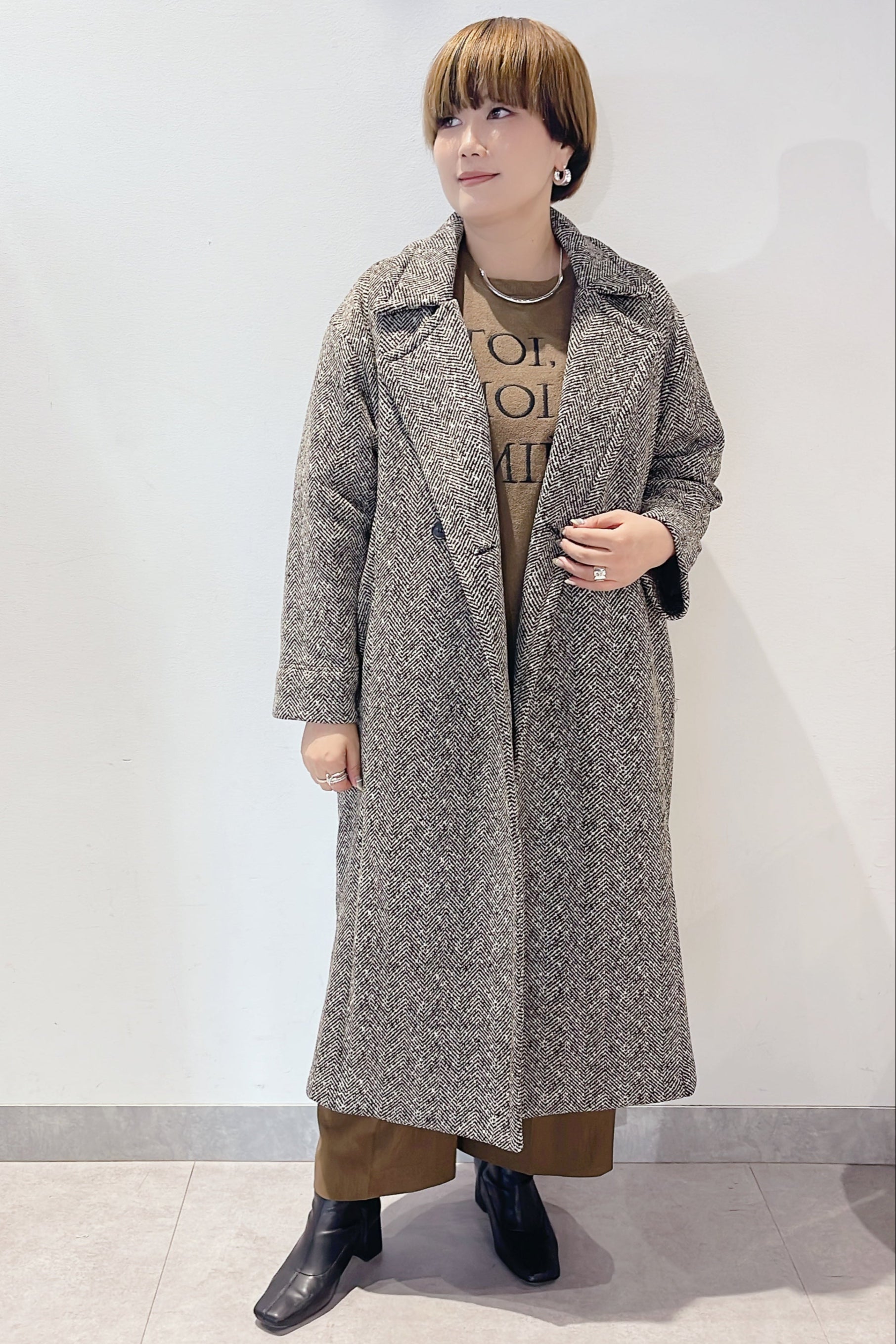 【ROSIEE】軽量裏起毛ロングコート/R773207