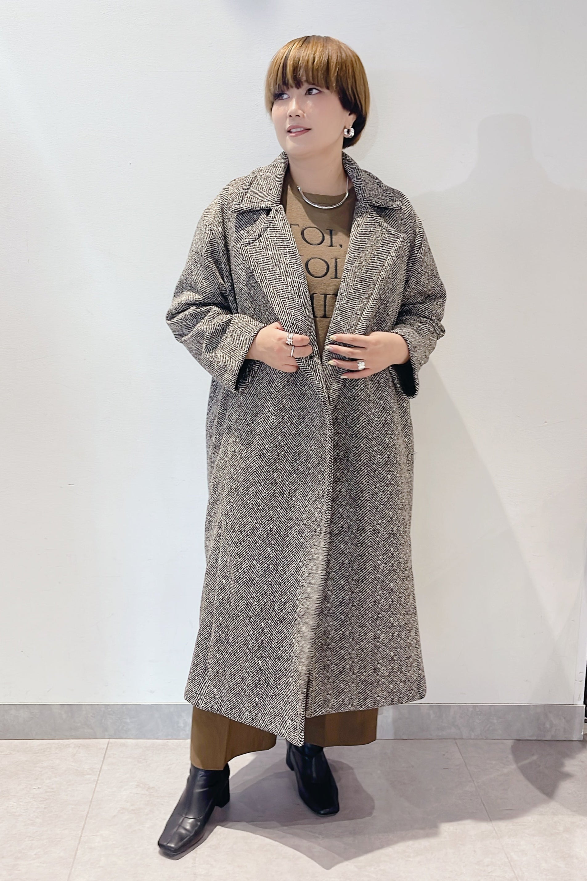 【ROSIEE】軽量裏起毛ロングコート/R773207