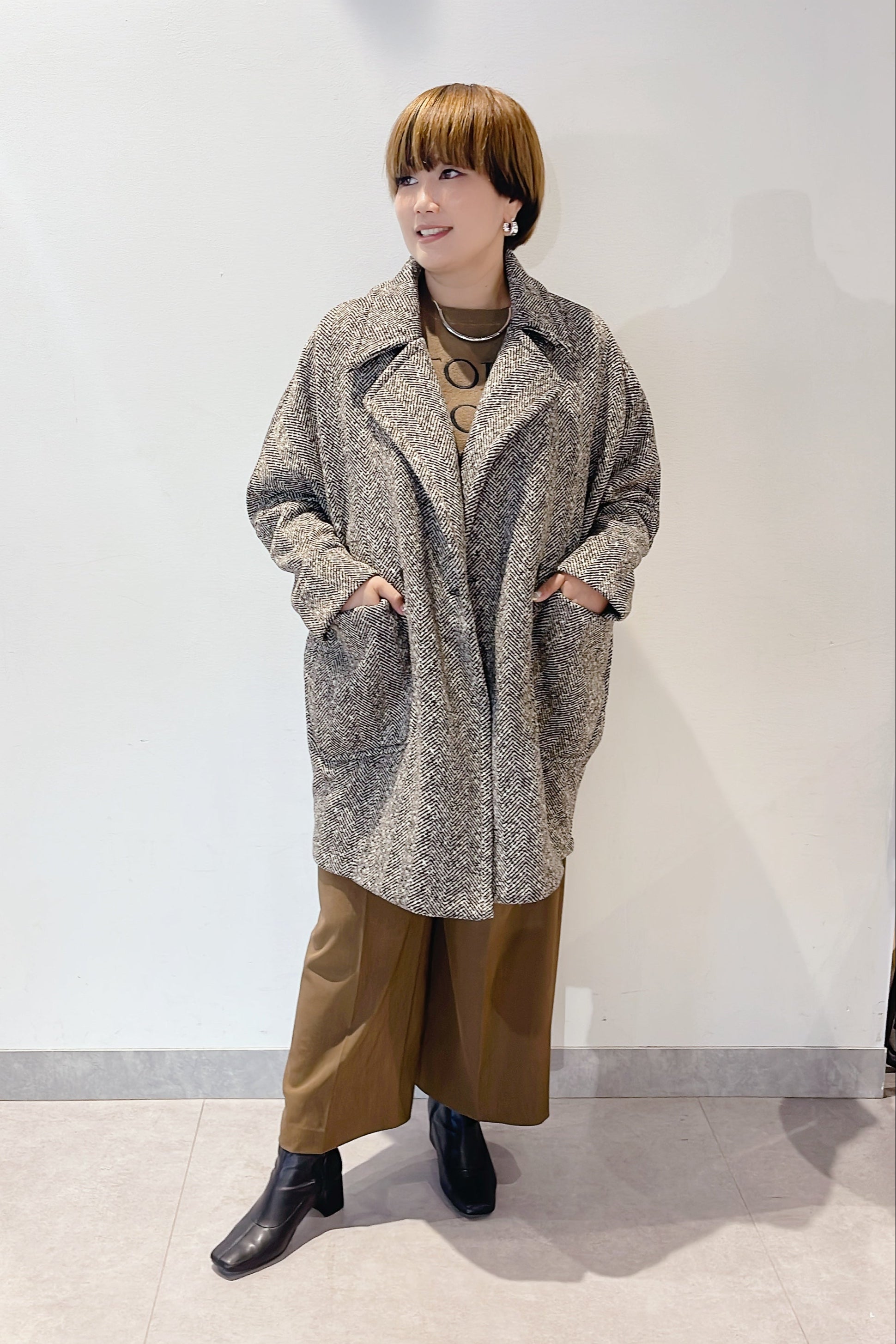 【ROSIEE】軽量裏起毛コクーンコート/R773206