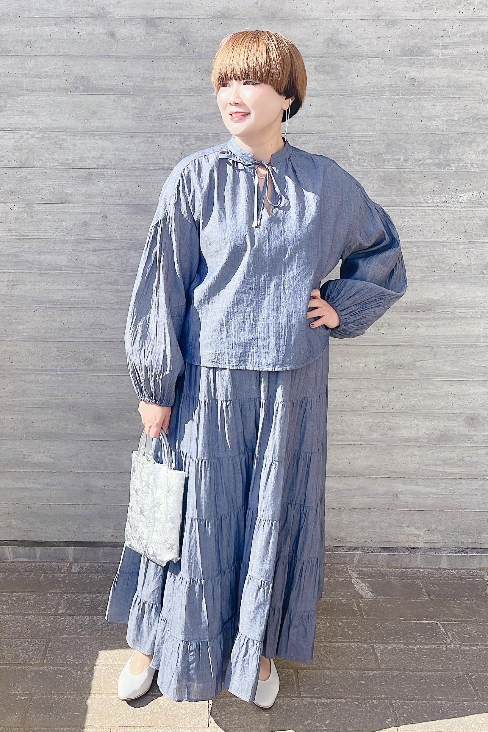 【anana】シアーデニムブラウス/a56-010