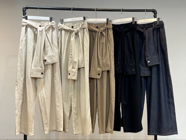 midorikawa 21ss ストライプベルテッドパンツ midorikawa 21ss ストライプベルテッドパンツ