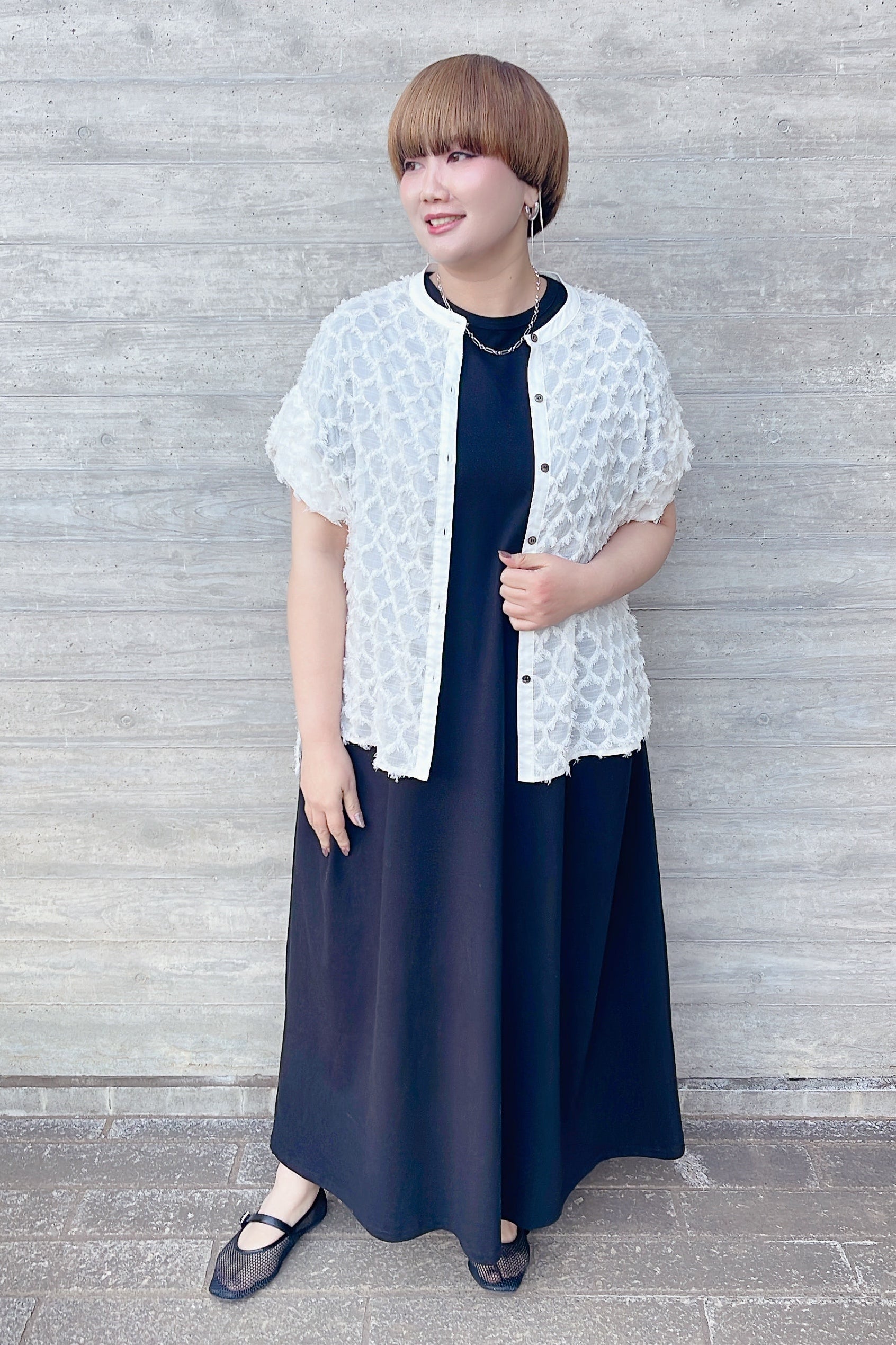 【siro de labonte】タックスリーブブラウス/R623306