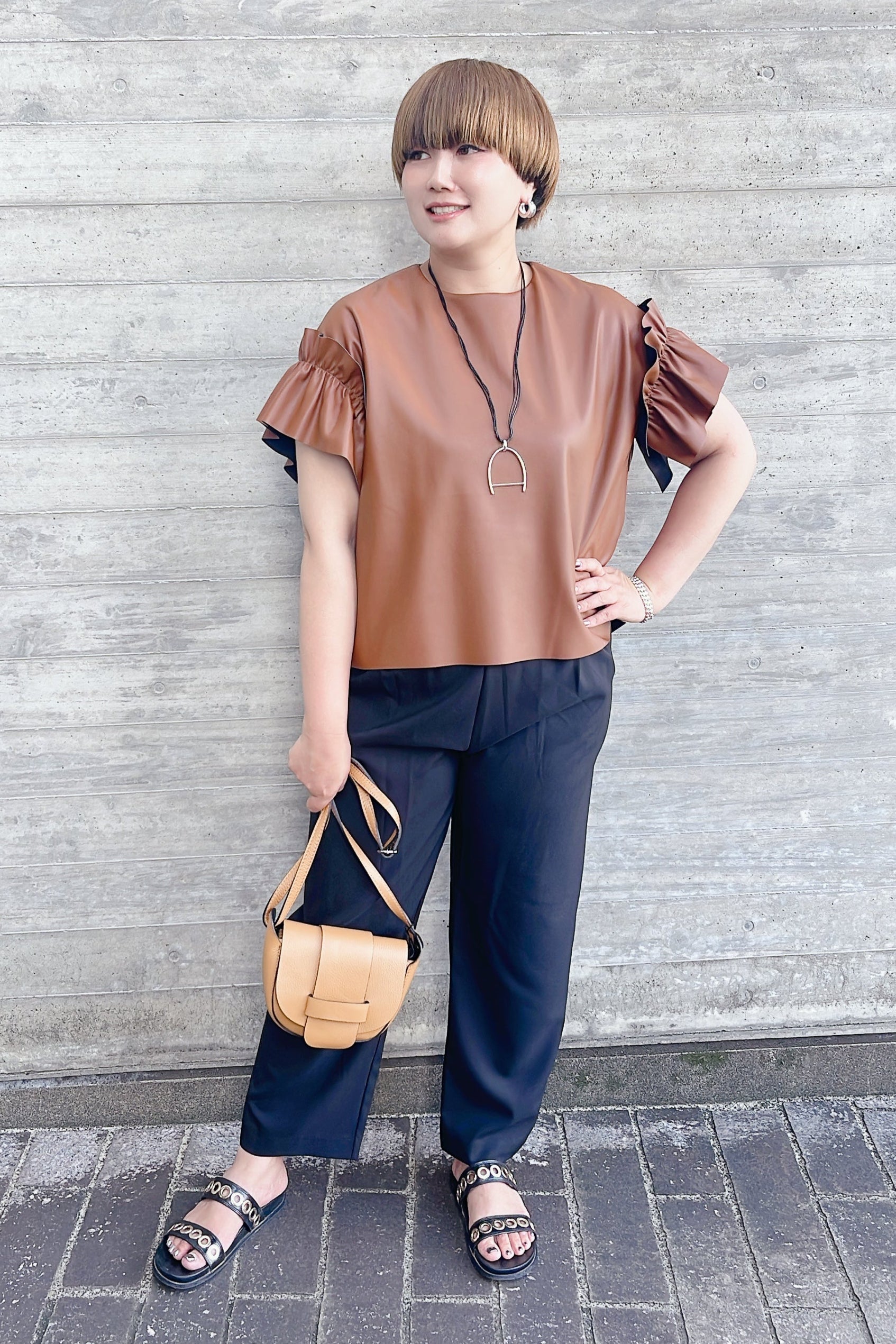 【MARGAUX VINTAGE】テーパードパンツ/MG PT-25078-A
