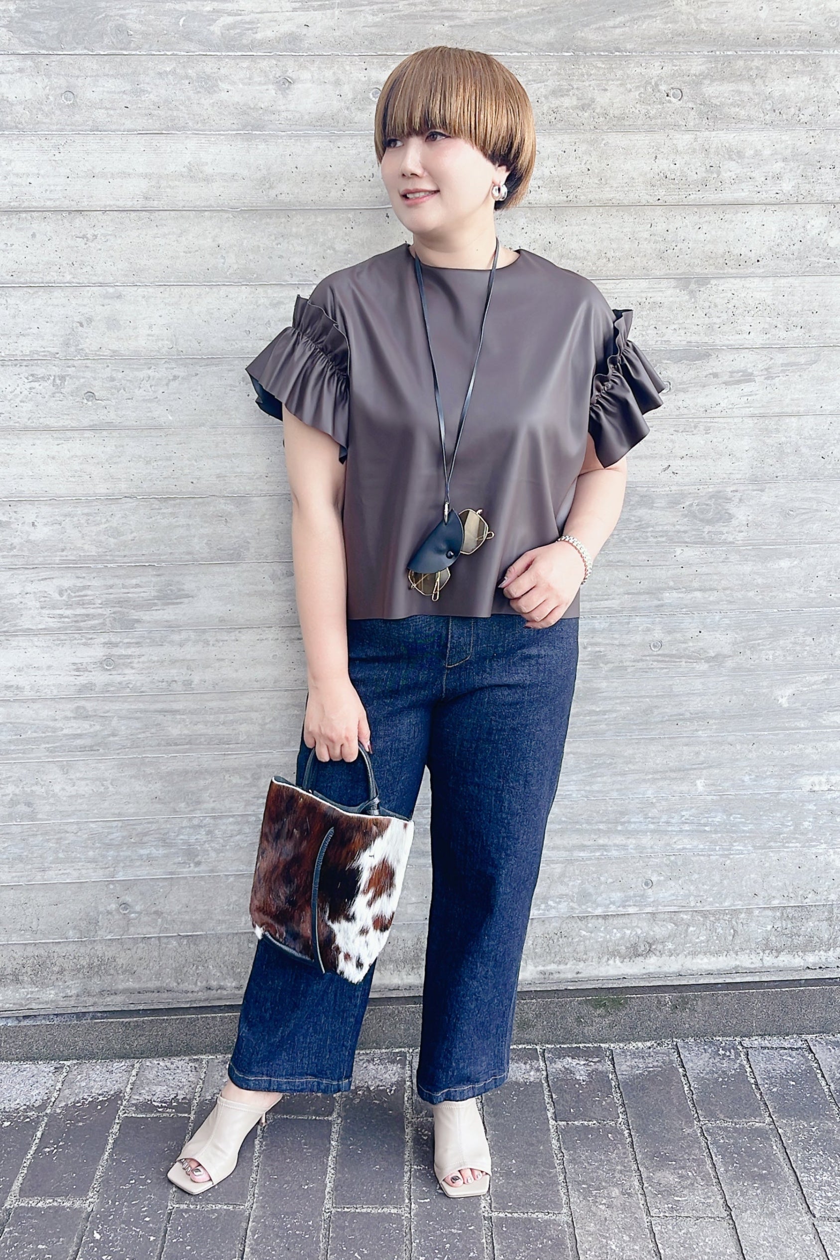 【MARGAUX VINTAGE】ワンウォッシュデニムパンツ/MG PT-25069-A