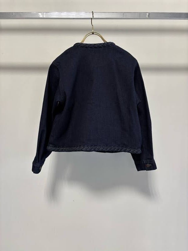 【MARGAUX VINTAGEO】編みこみデニムジャケット/MG JK-27009-S