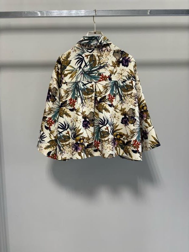 【MARGAUX VINTAGEO】ボタニカル柄ブラウス/MG BL-27010-S