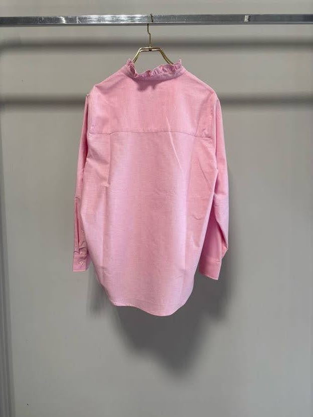 【MARGAUX VINTAGEO】オックスフォードフリルシャツ/MG BL-27013-S