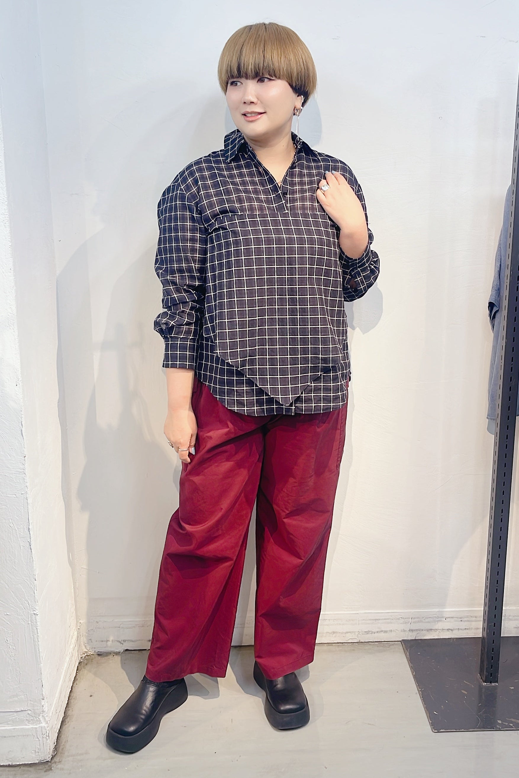 【cafune】コットンキュプラカーゴイージ-パンツ/35608