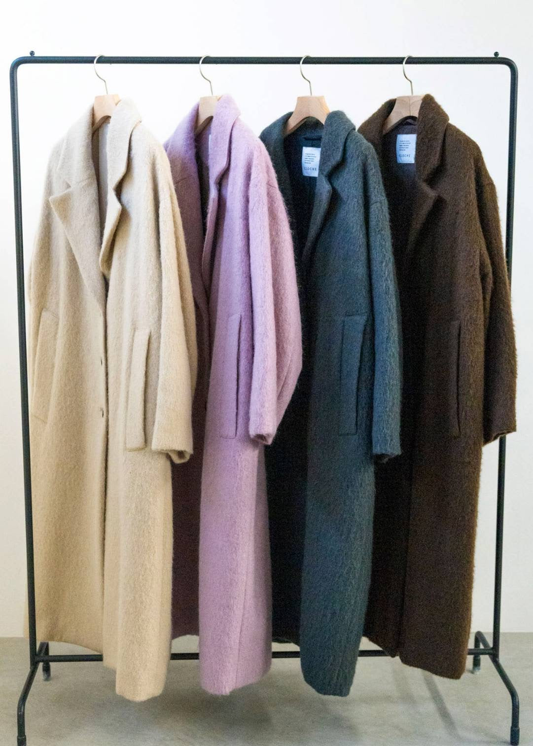 【CLOCHE】シャギーロングコート/550-84001