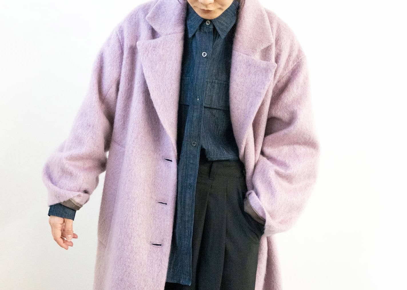 【CLOCHE】シャギーロングコート/550-84001