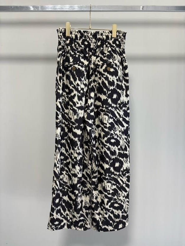 【GOOD VIEW DESIGN】シャーリングゴムプリントパンツ/GVD PT-27008