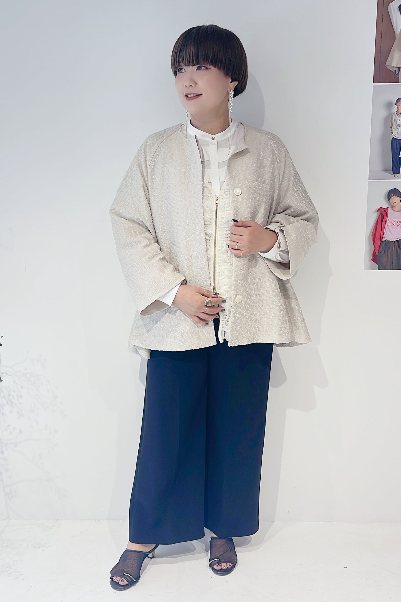 【CHIGNON】ベルト付きワイドパンツ/3856-445MK