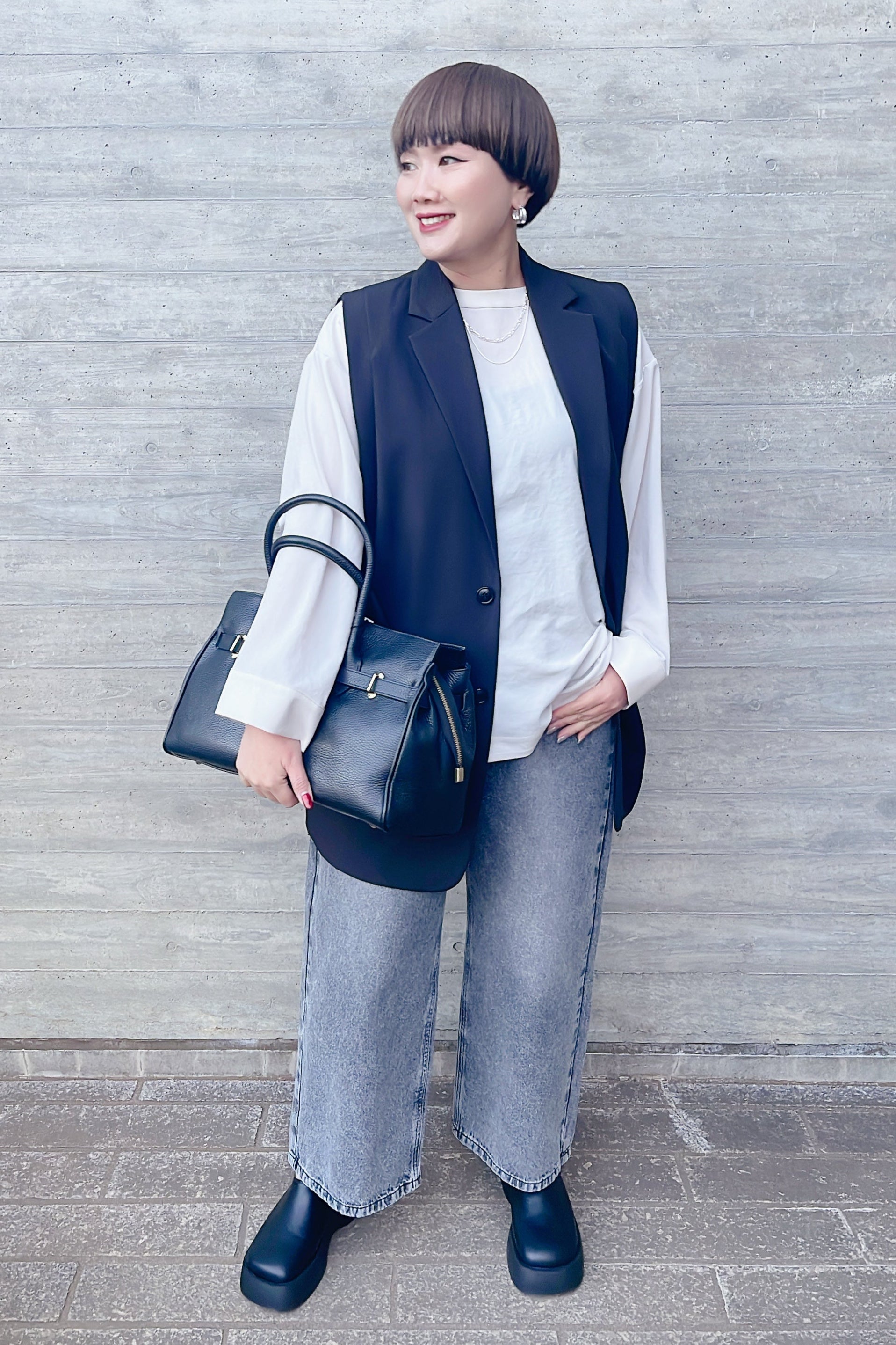 【MILLELA FIRENZE】金具付きレザートートバッグ/10280522