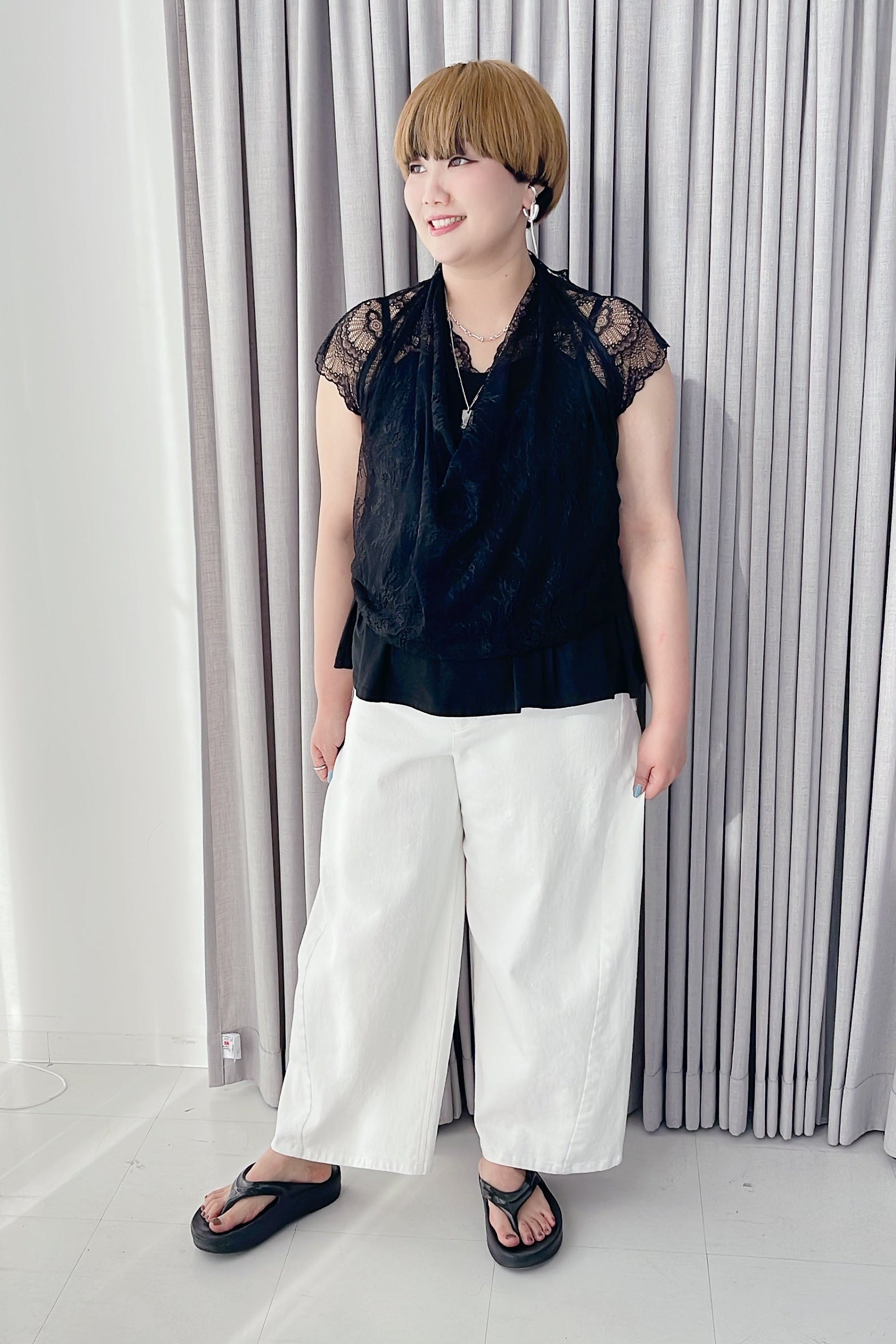 【ayane】レースフレアタンクトップ/826525