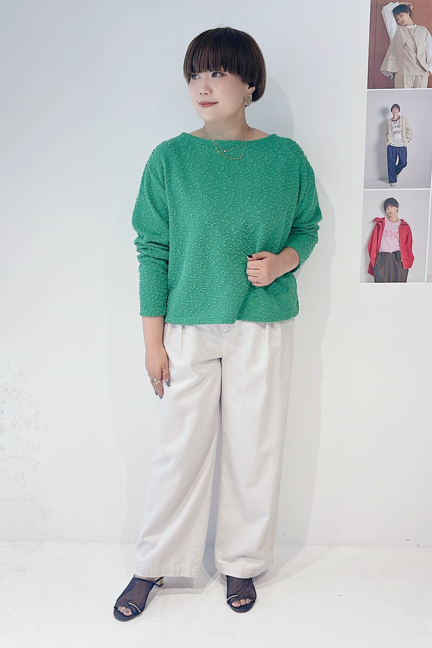 【CHIGNON】ハイウエストウォッシュパンツ/3856-474BT