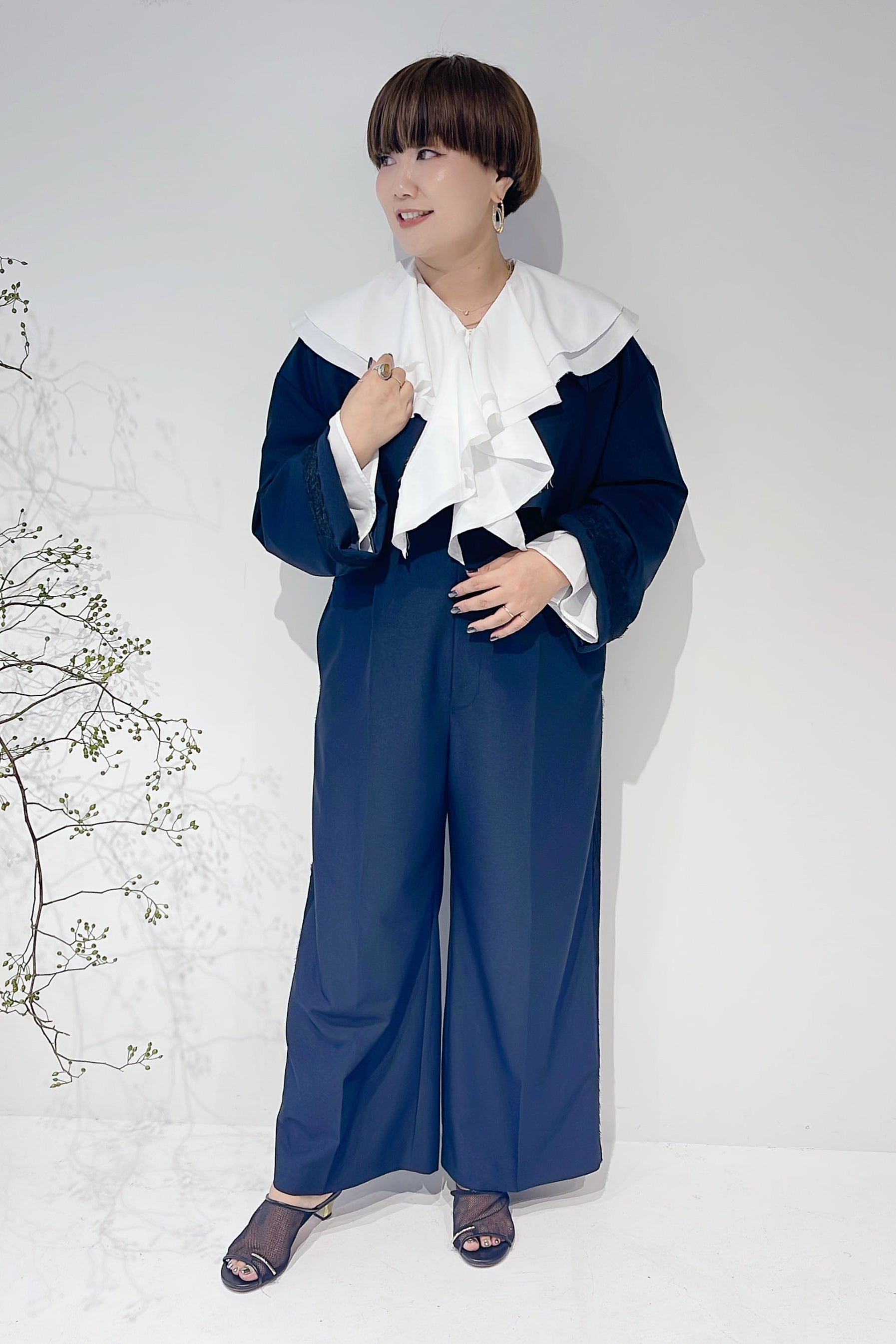 【Mewl】ラッフルブラウス/M254-13045