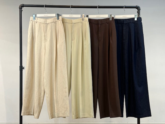 【PRIORITY】タックパンツ/P61149OS