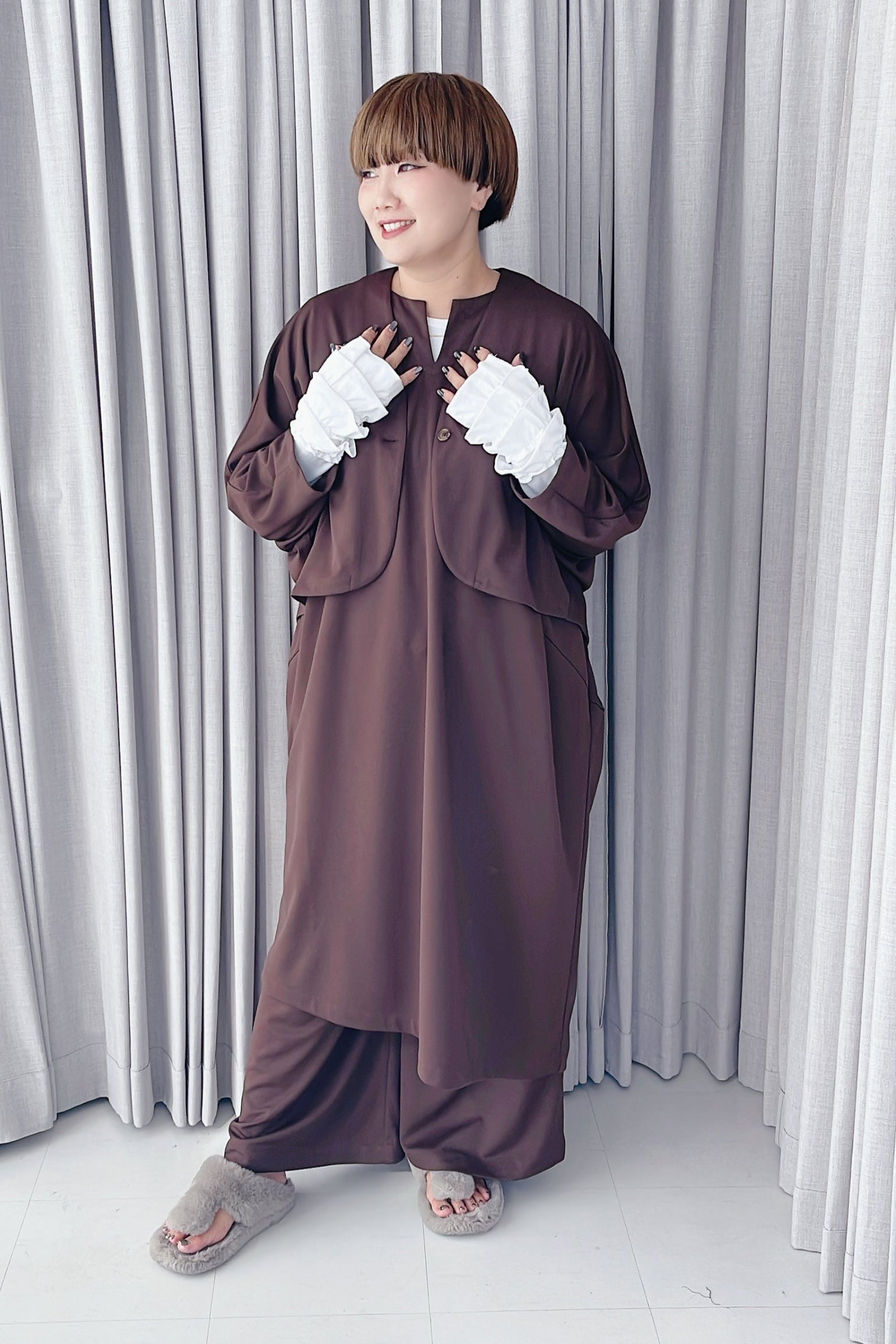 【ayane】ティアードフリルカフロンT/896131