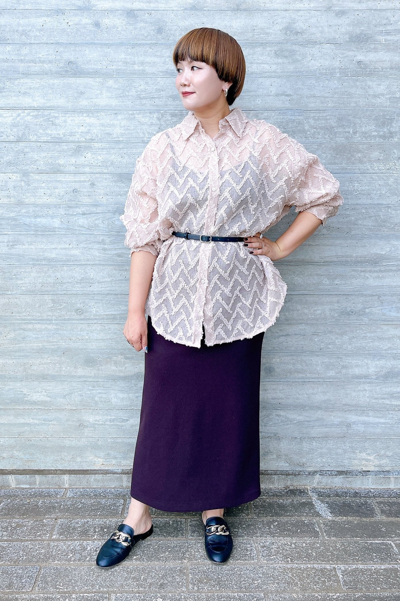 【AGAWD】シアーシャツ /2401-771222