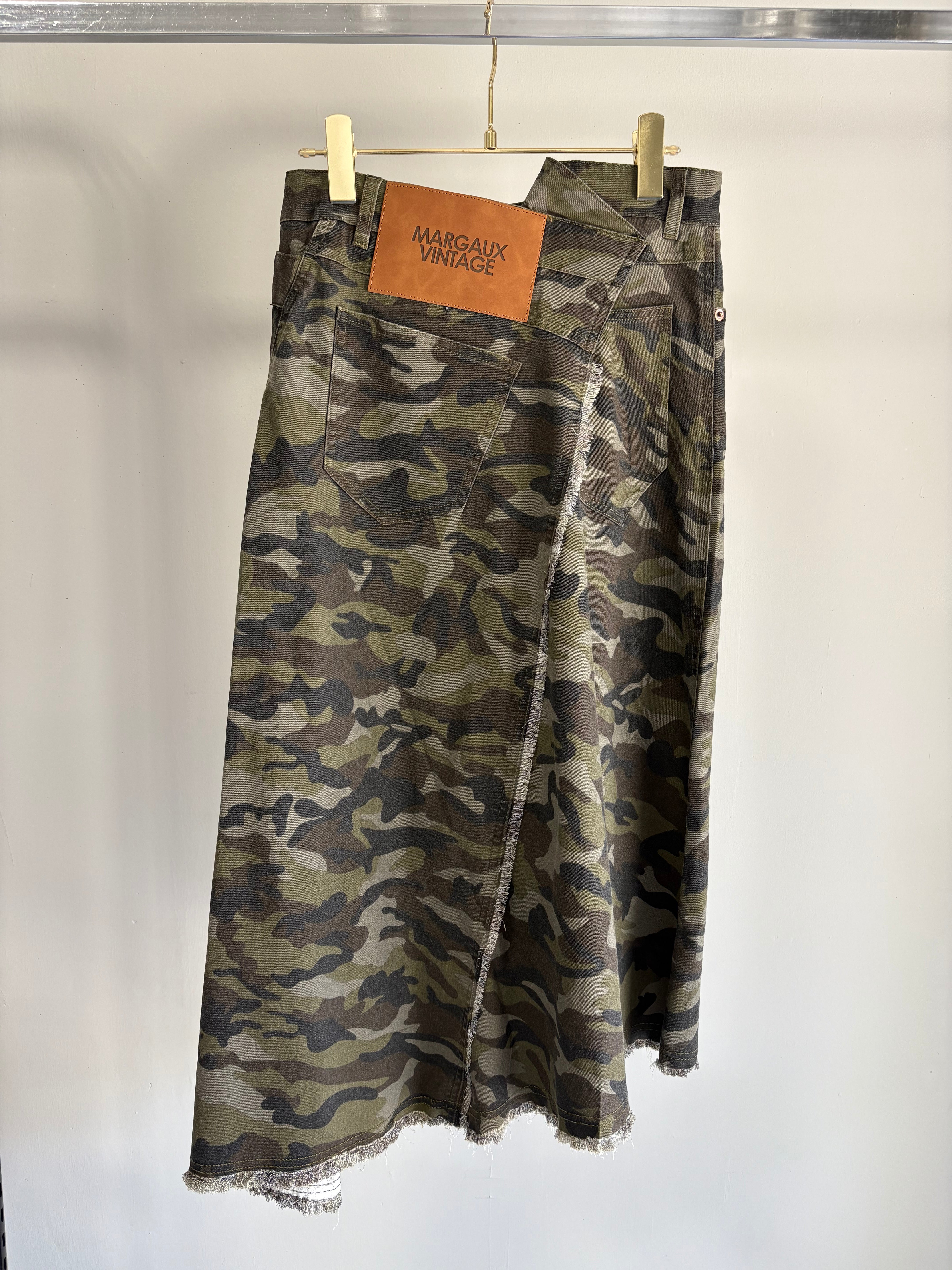 【MARGAUX VINTAGE】カモフラスカート/MG SK-26012-S