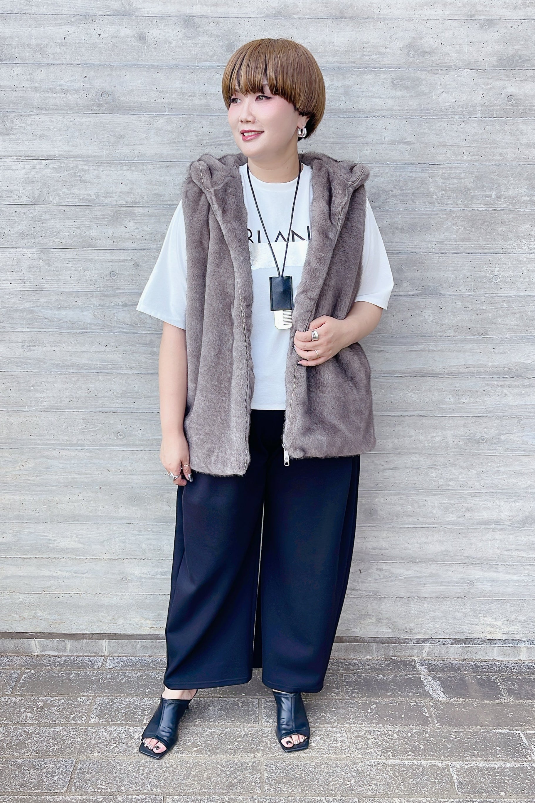 【PASSIONE】サイドタックカーブパンツ/536629