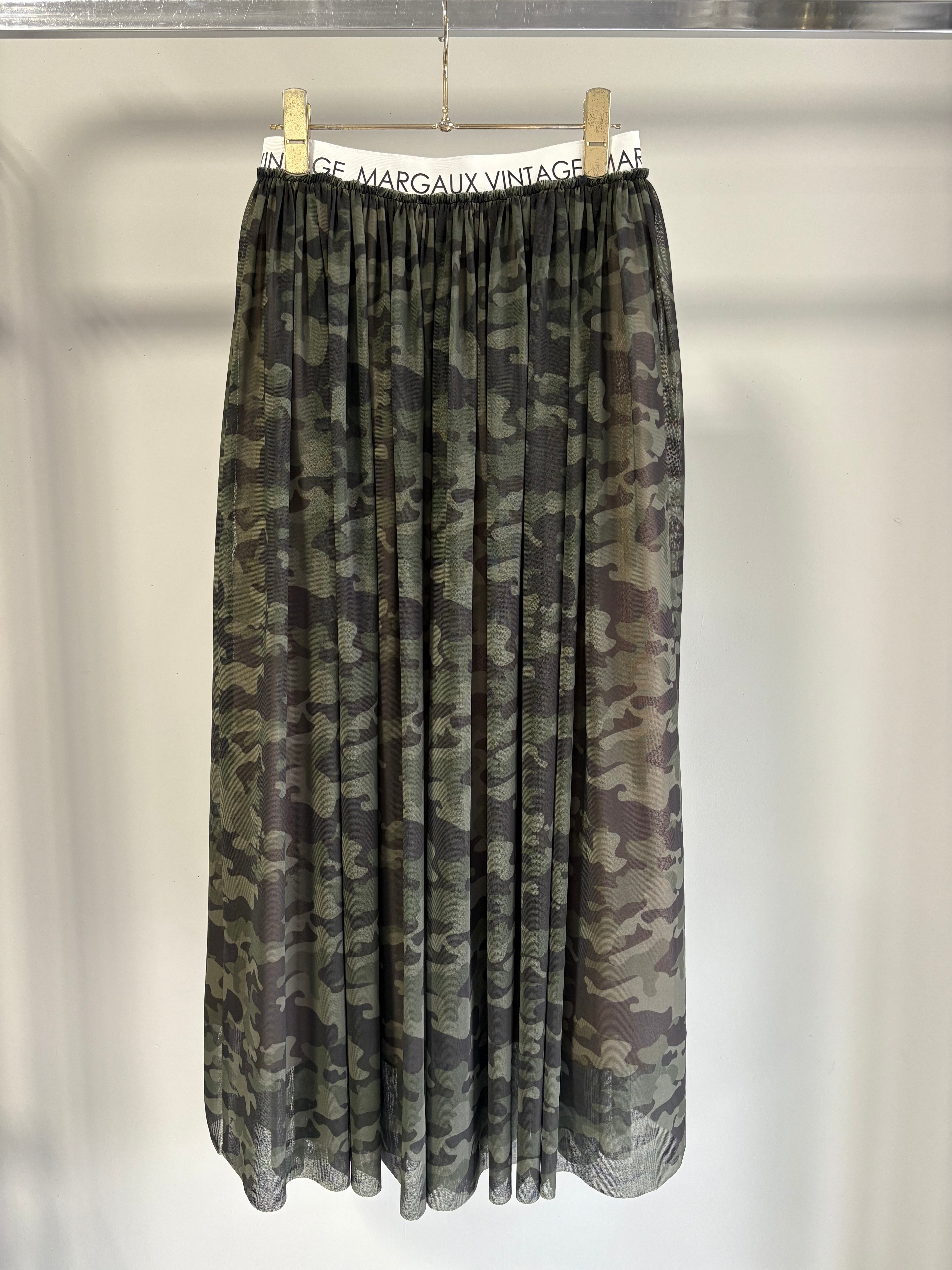 【MARGAUX VINTAGE】カモフラチュールスカート/MG SK-26023-S