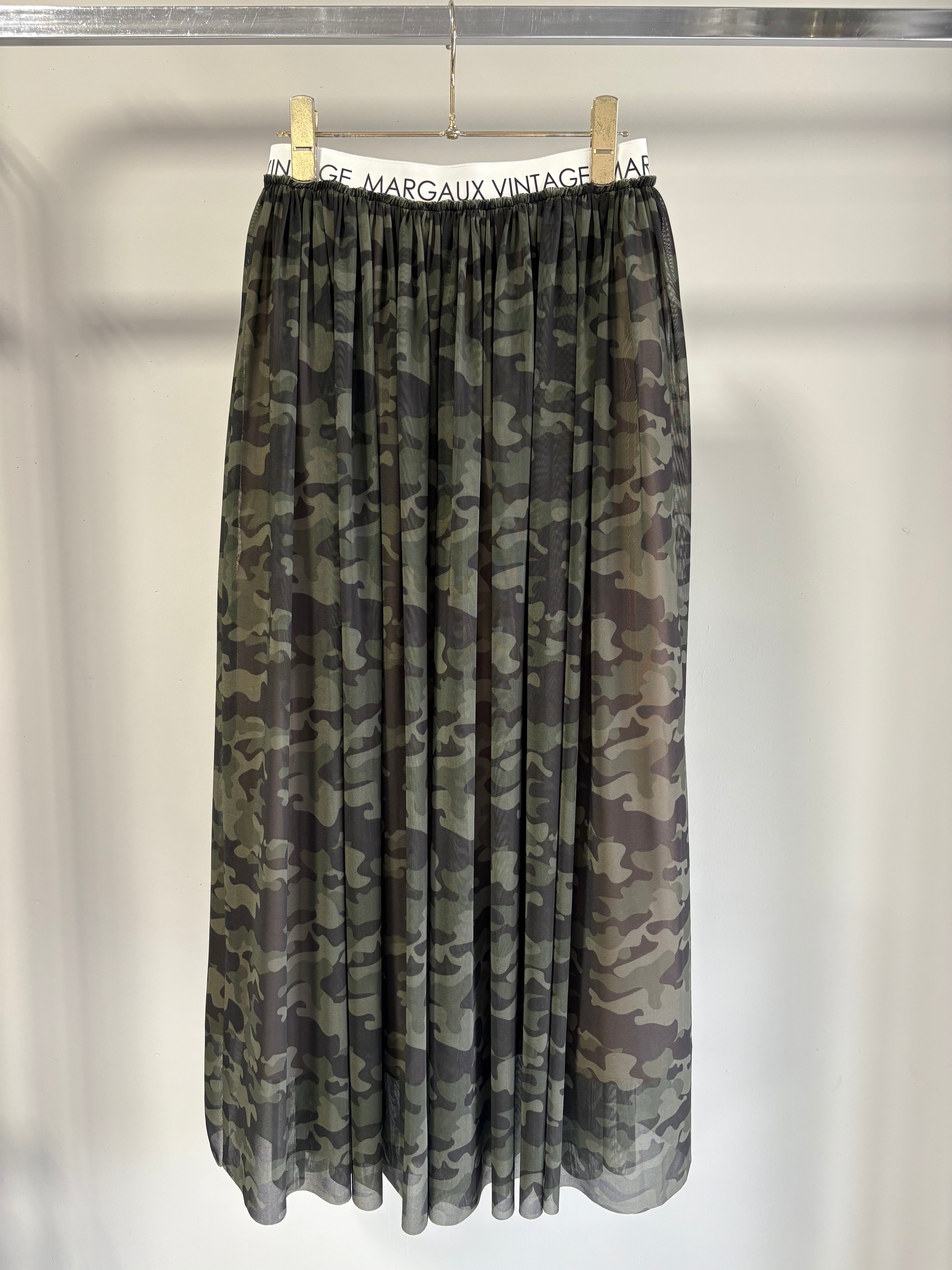 【MARGAUX VINTAGE】カモフラチュールスカート/MG SK-26023-S