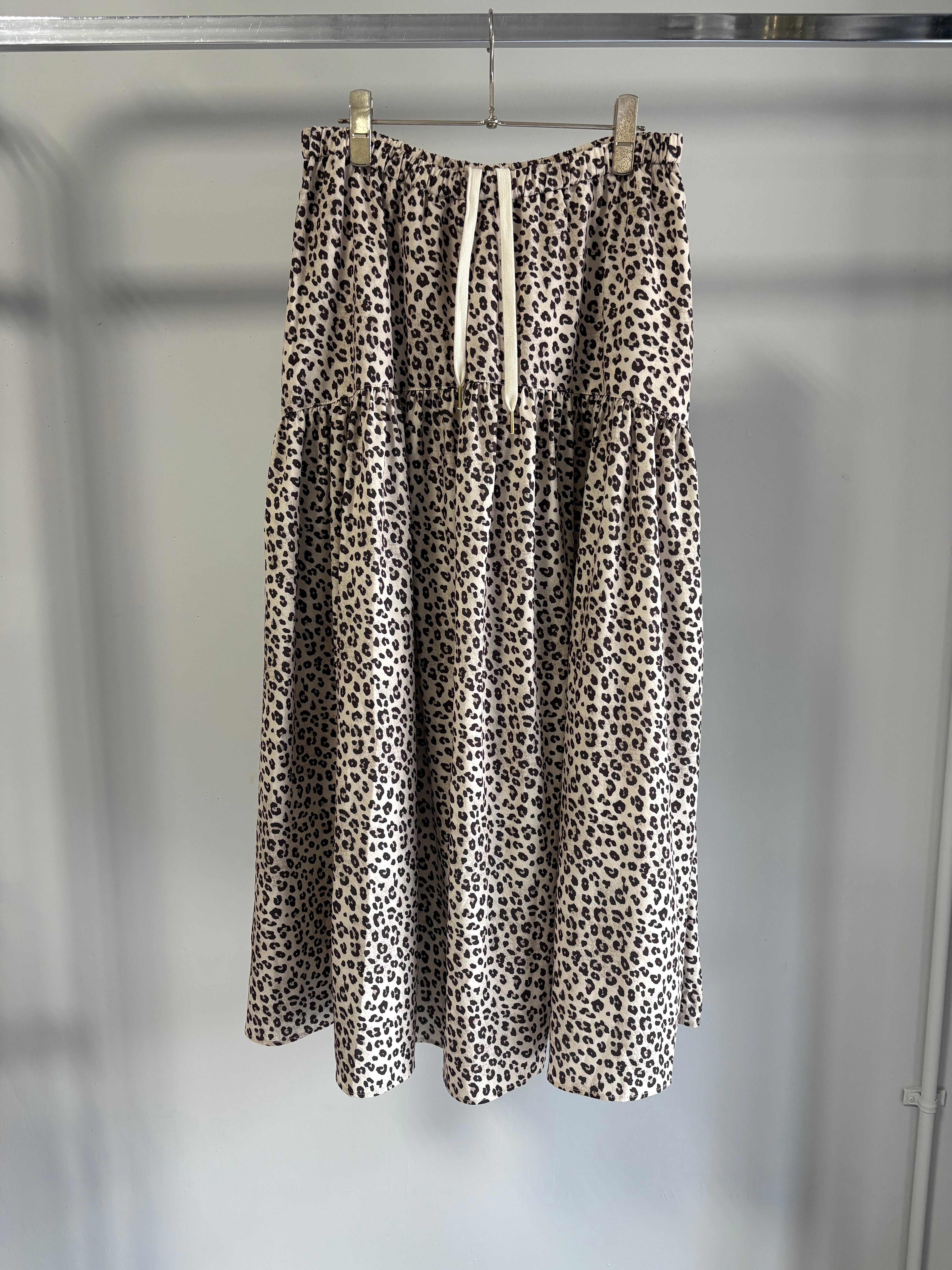 【MARGAUX VINTAGE】レオパードギャザースカート/MG SK-26026-S