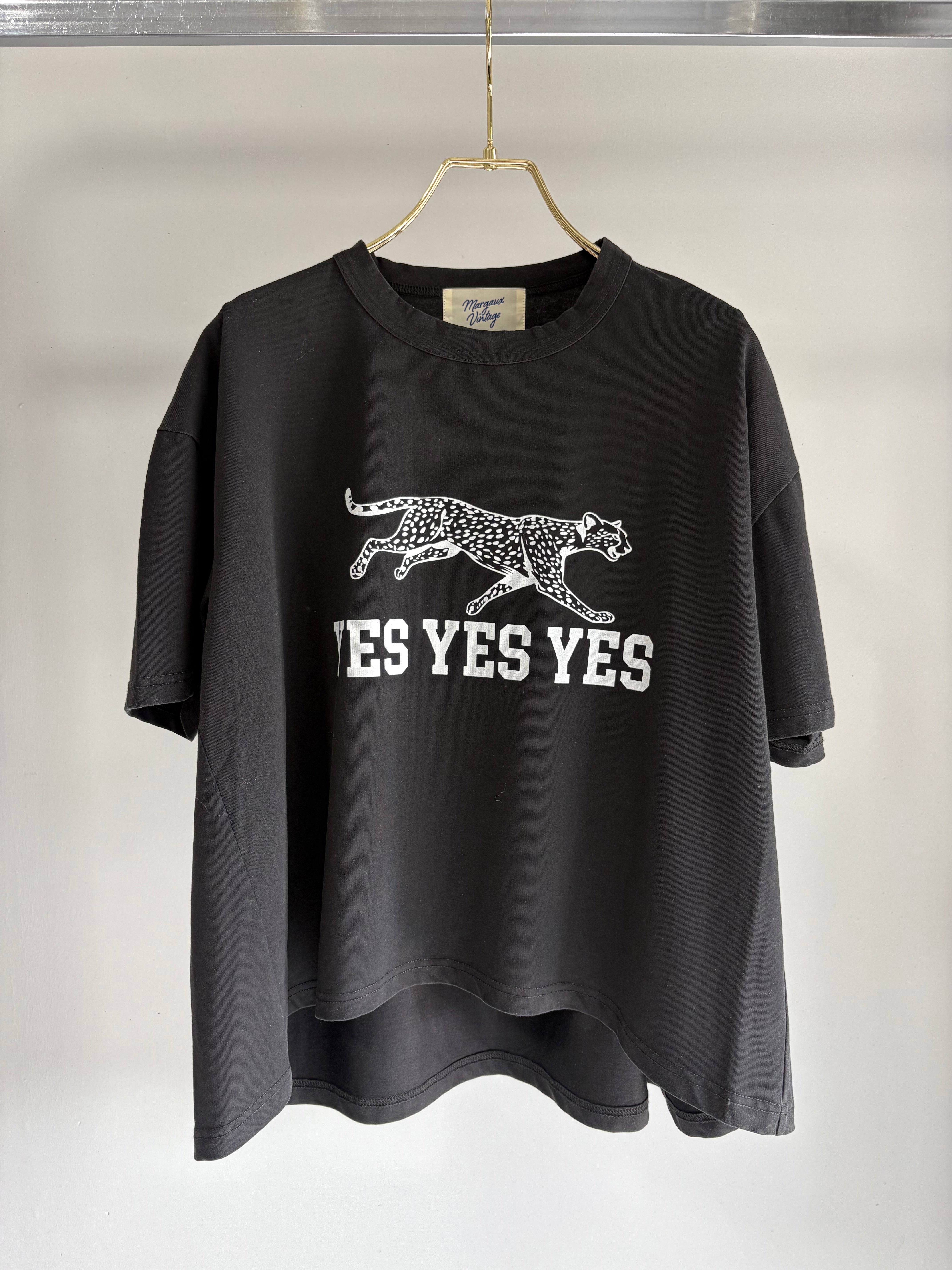 【MARGAUX VINTAGE】YESYESYES Tシャツ(パウダー加工)/MG CT-26034-S