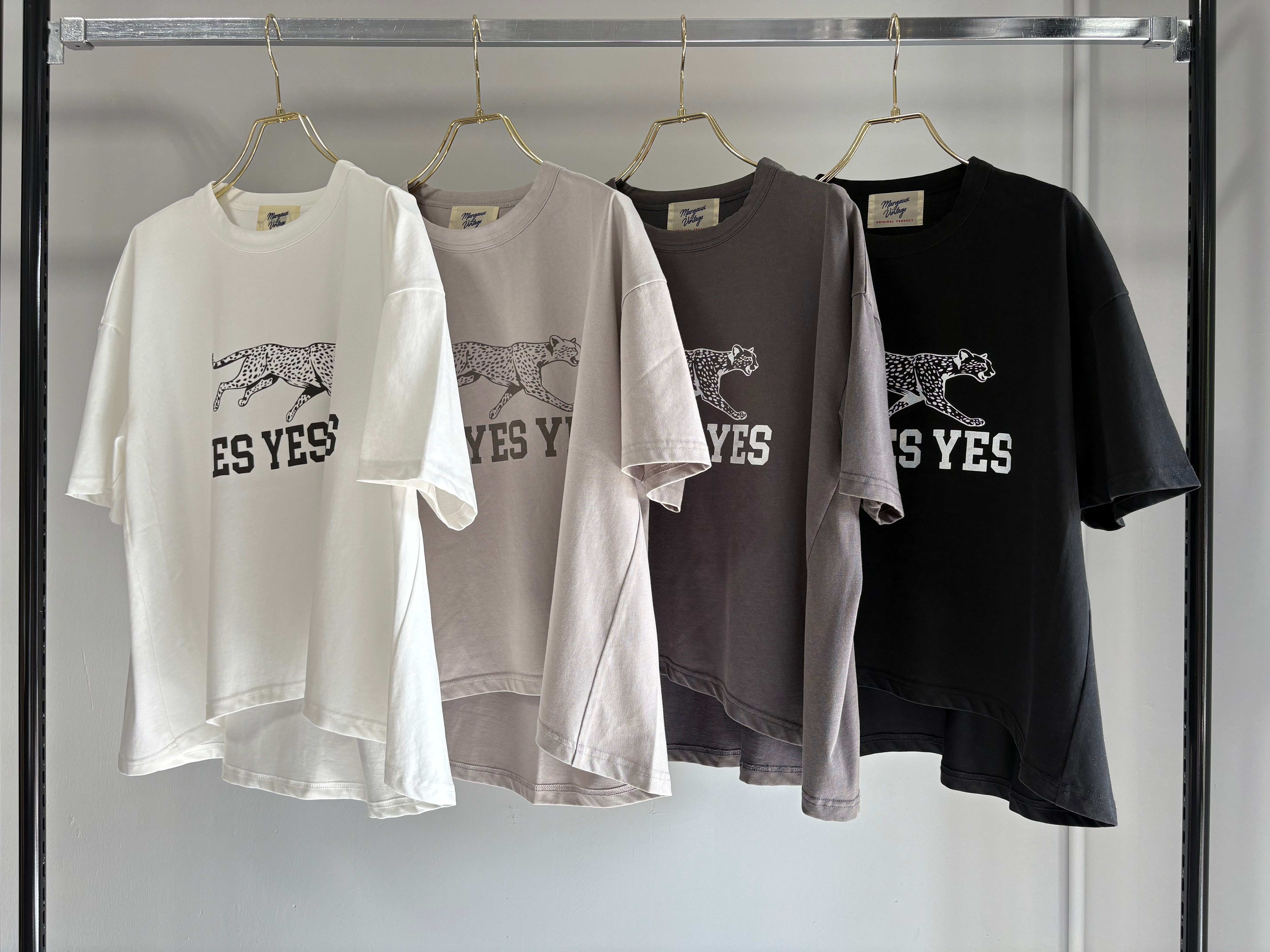 【MARGAUX VINTAGE】YESYESYES Tシャツ(パウダー加工)/MG CT-26034-S