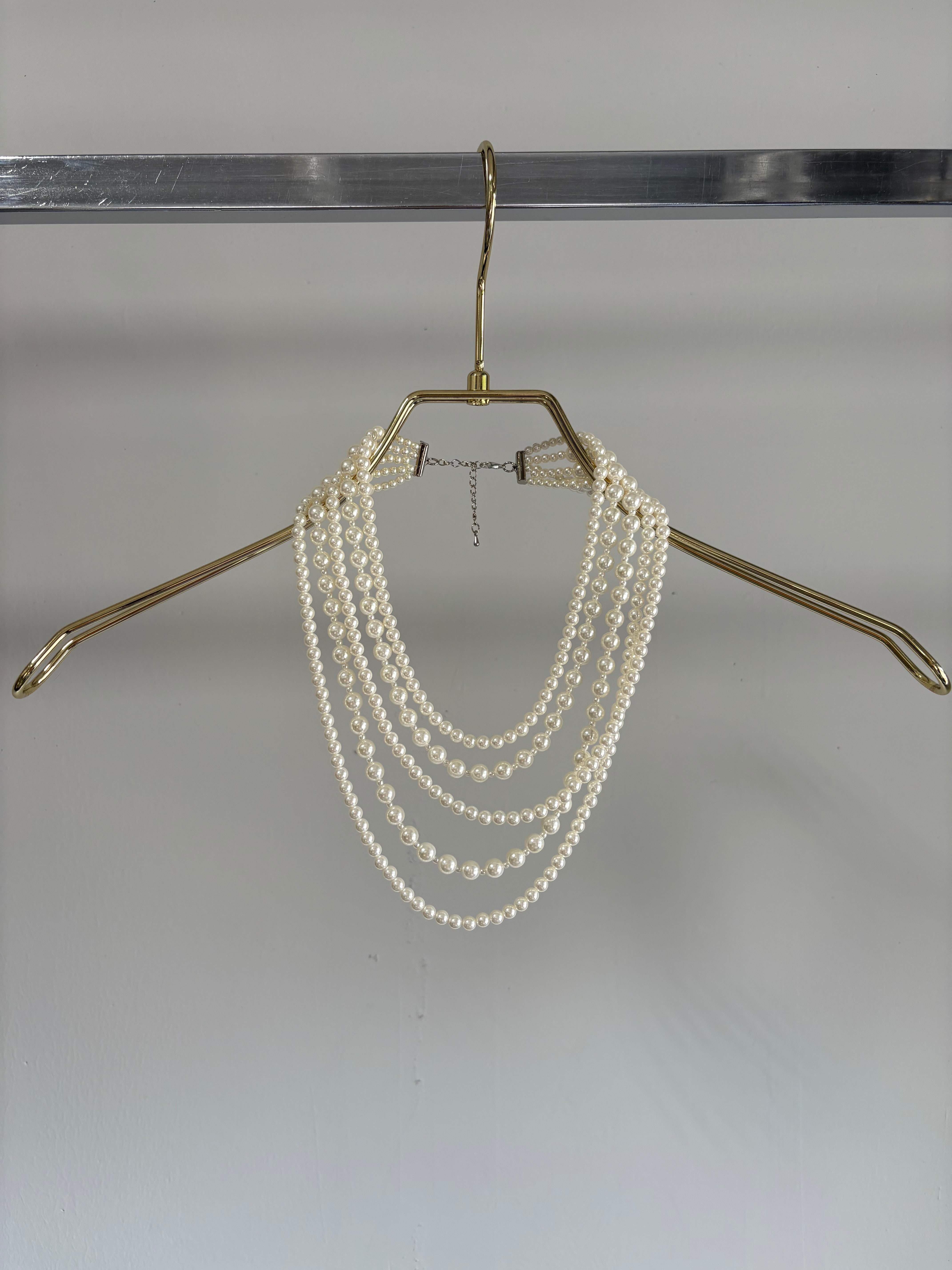 【MARGAUX VINTAGE】5連パールネックレス/MG AC-26028-S